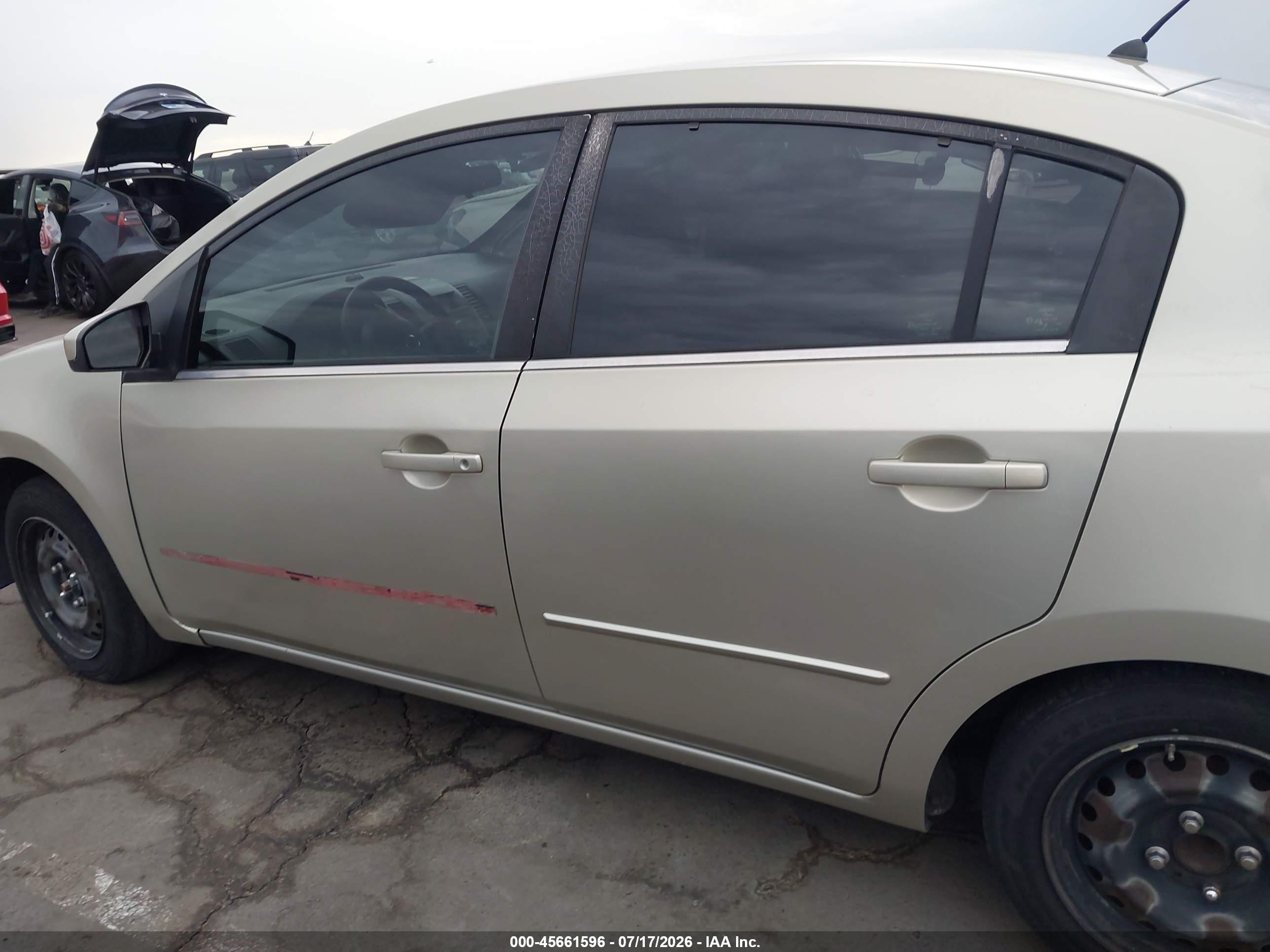 2008 Nissan Sentra 2.0 S Gold vin: 3N1AB61E58L637267