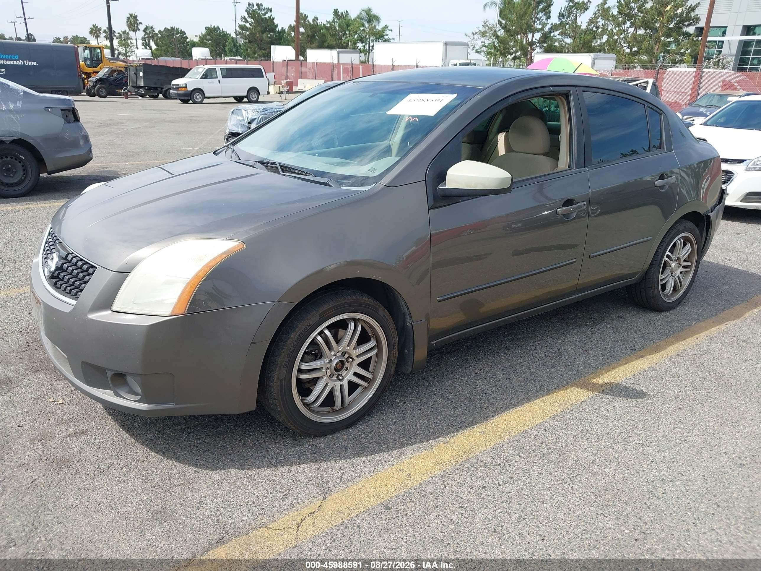 2008 Nissan Sentra 2.0 S Brown vin: 3N1AB61E58L638869