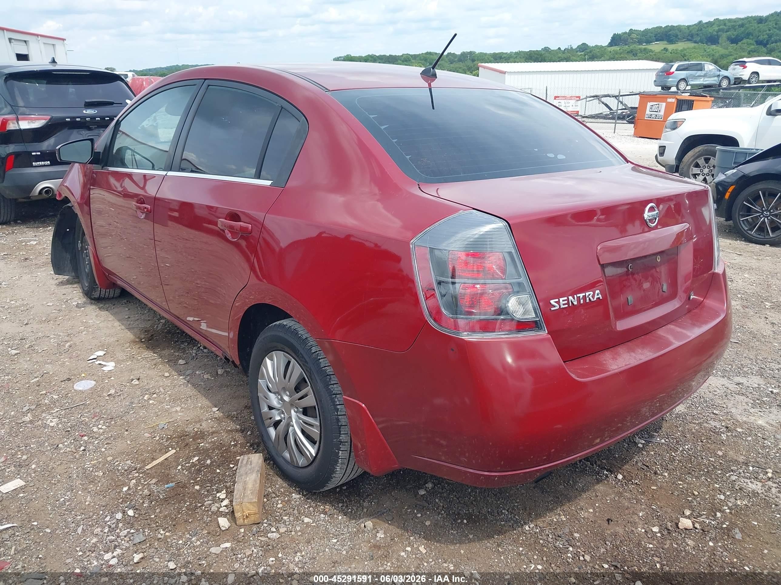 2008 Nissan Sentra 2.0 Red vin: 3N1AB61E58L723131