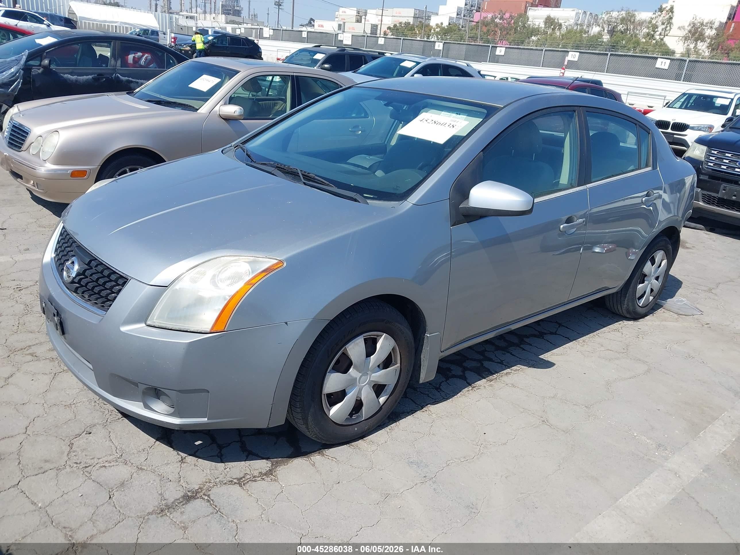 2008 Nissan Sentra 2.0 Silver vin: 3N1AB61E58L733240