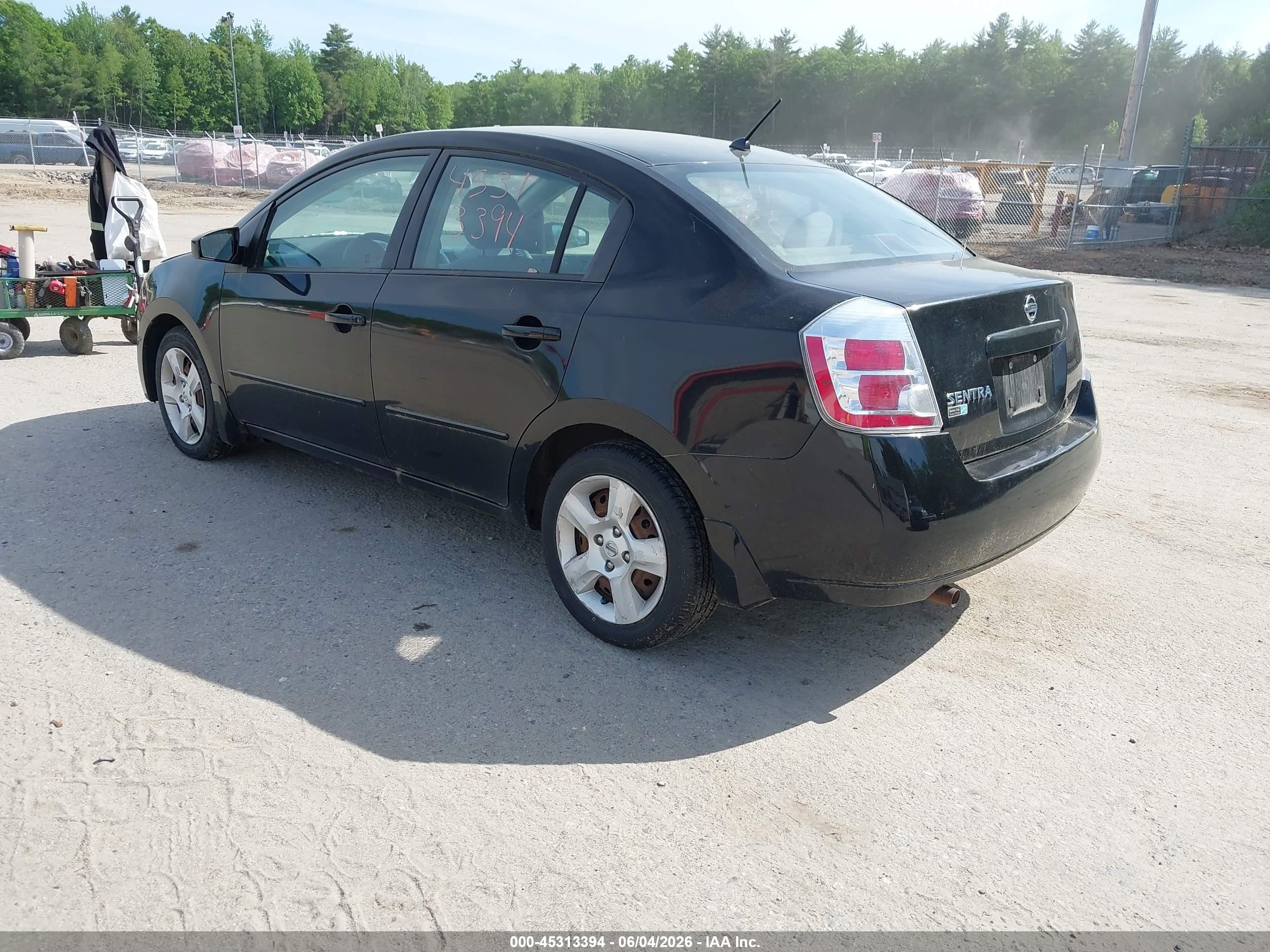 2008 Nissan Sentra 2.0s Black vin: 3N1AB61E58L751107