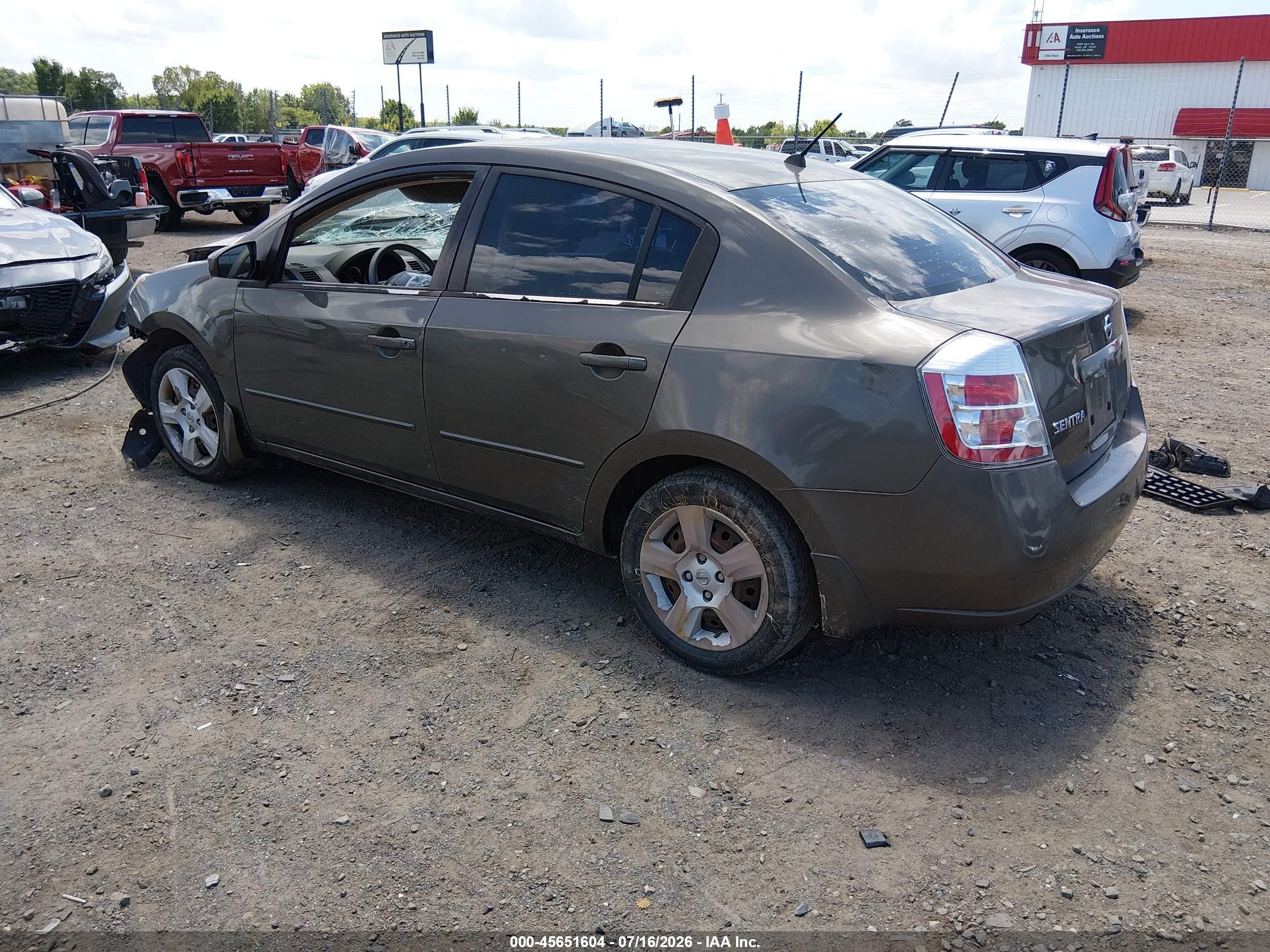 2008 Nissan Sentra 2.0 S Brown vin: 3N1AB61E58L761667