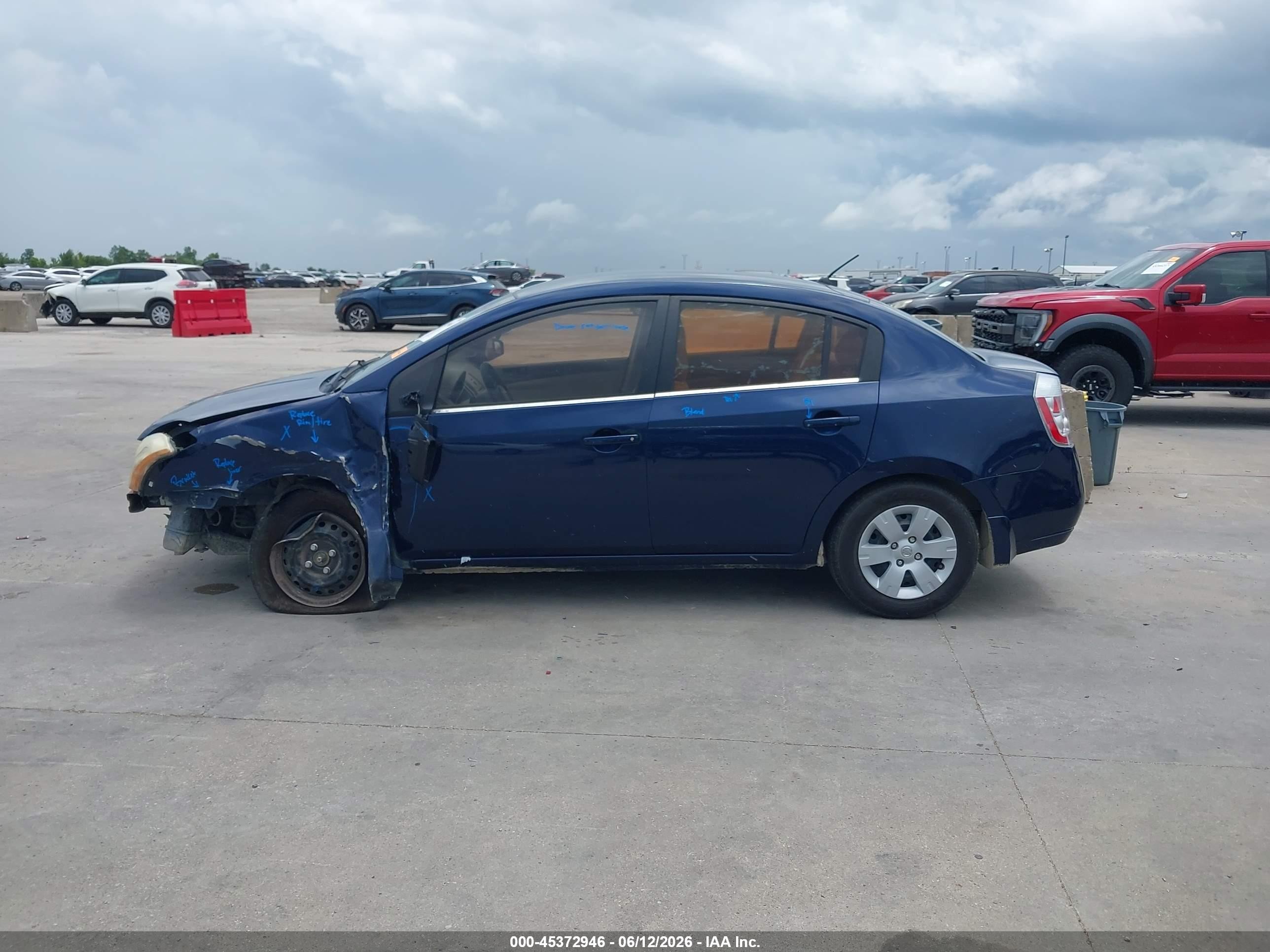2008 Nissan Sentra 2.0 Синий vin: 3N1AB61E58L765671