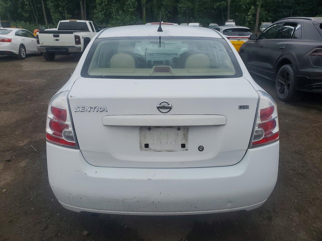 2009 Nissan Sentra 2.0 Белый vin: 3N1AB61E59L653907