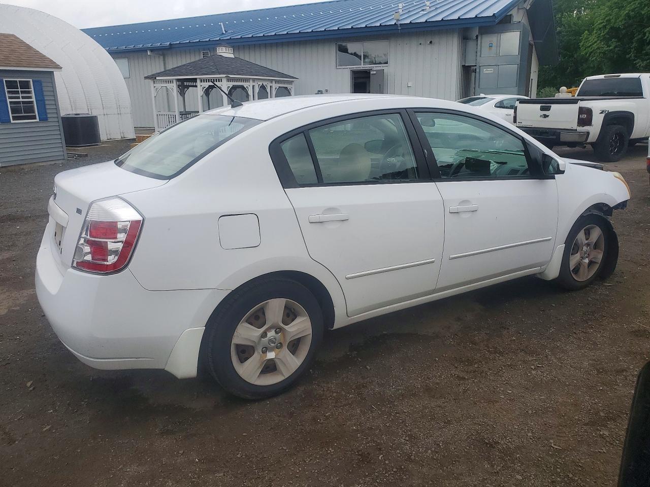 2009 Nissan Sentra 2.0 Белый vin: 3N1AB61E59L653907