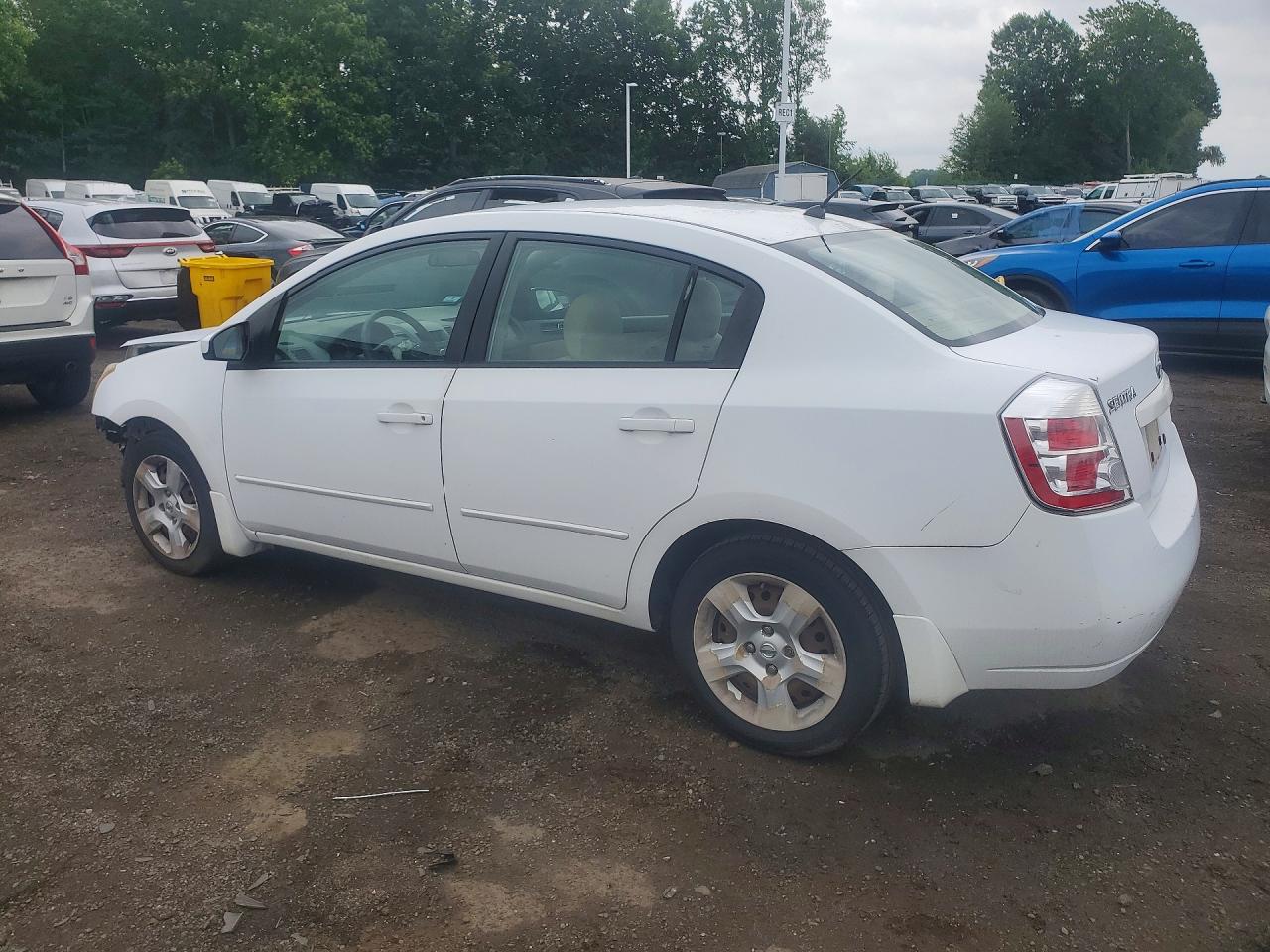 2009 Nissan Sentra 2.0 Белый vin: 3N1AB61E59L653907