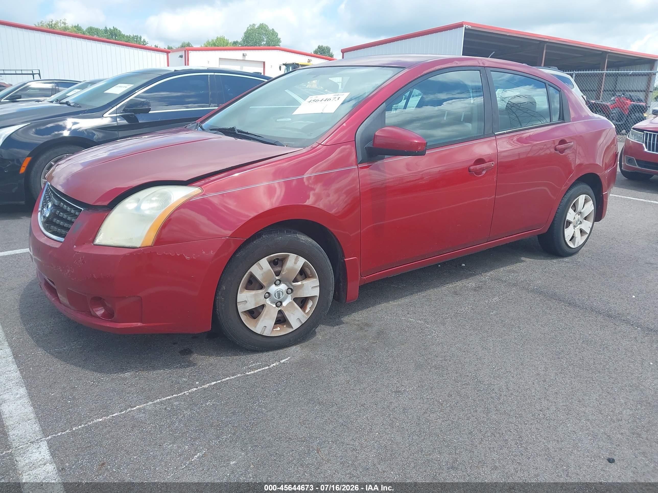 2009 Nissan Sentra 2.0 Red vin: 3N1AB61E59L660730