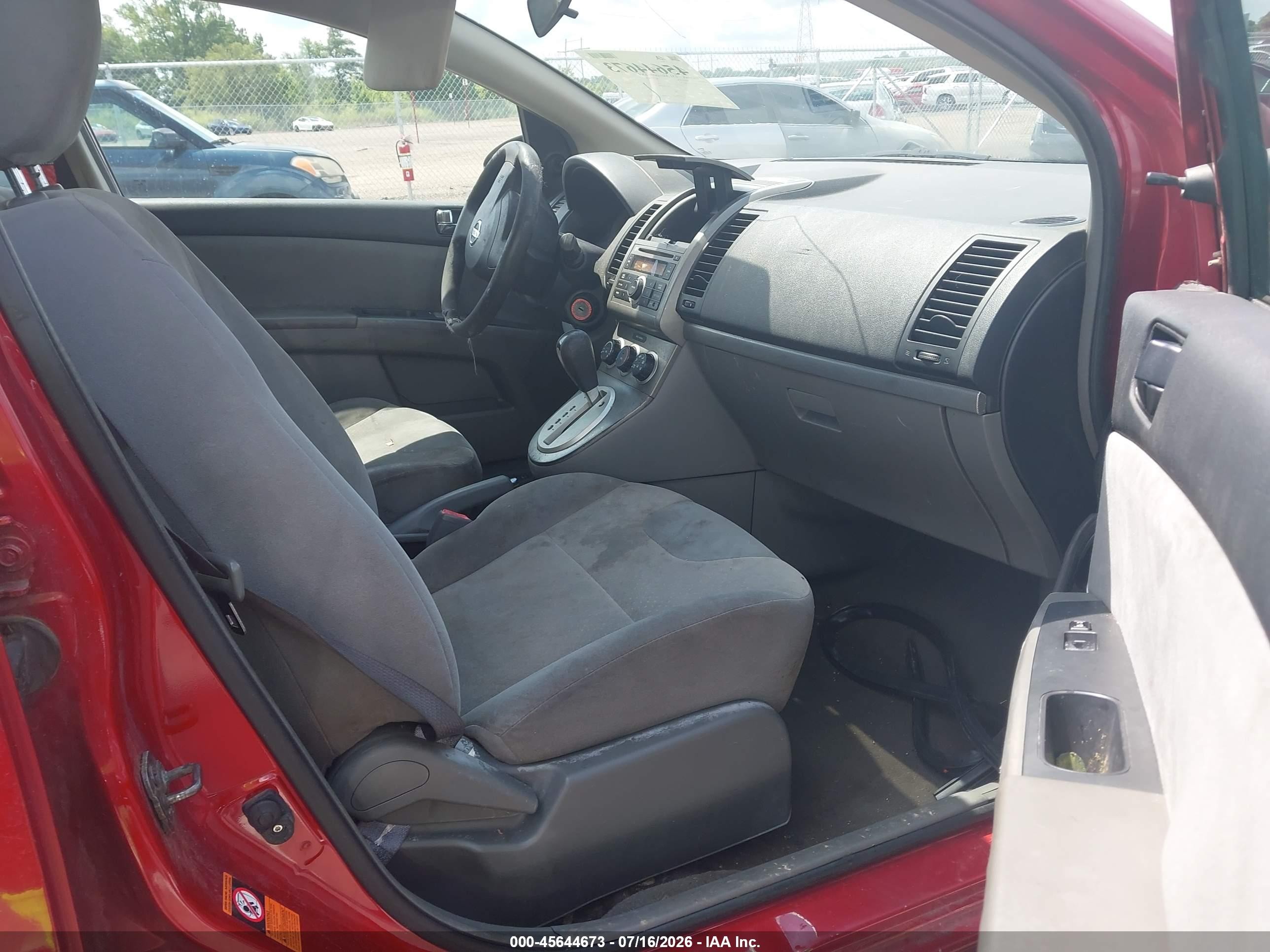 2009 Nissan Sentra 2.0 Red vin: 3N1AB61E59L660730