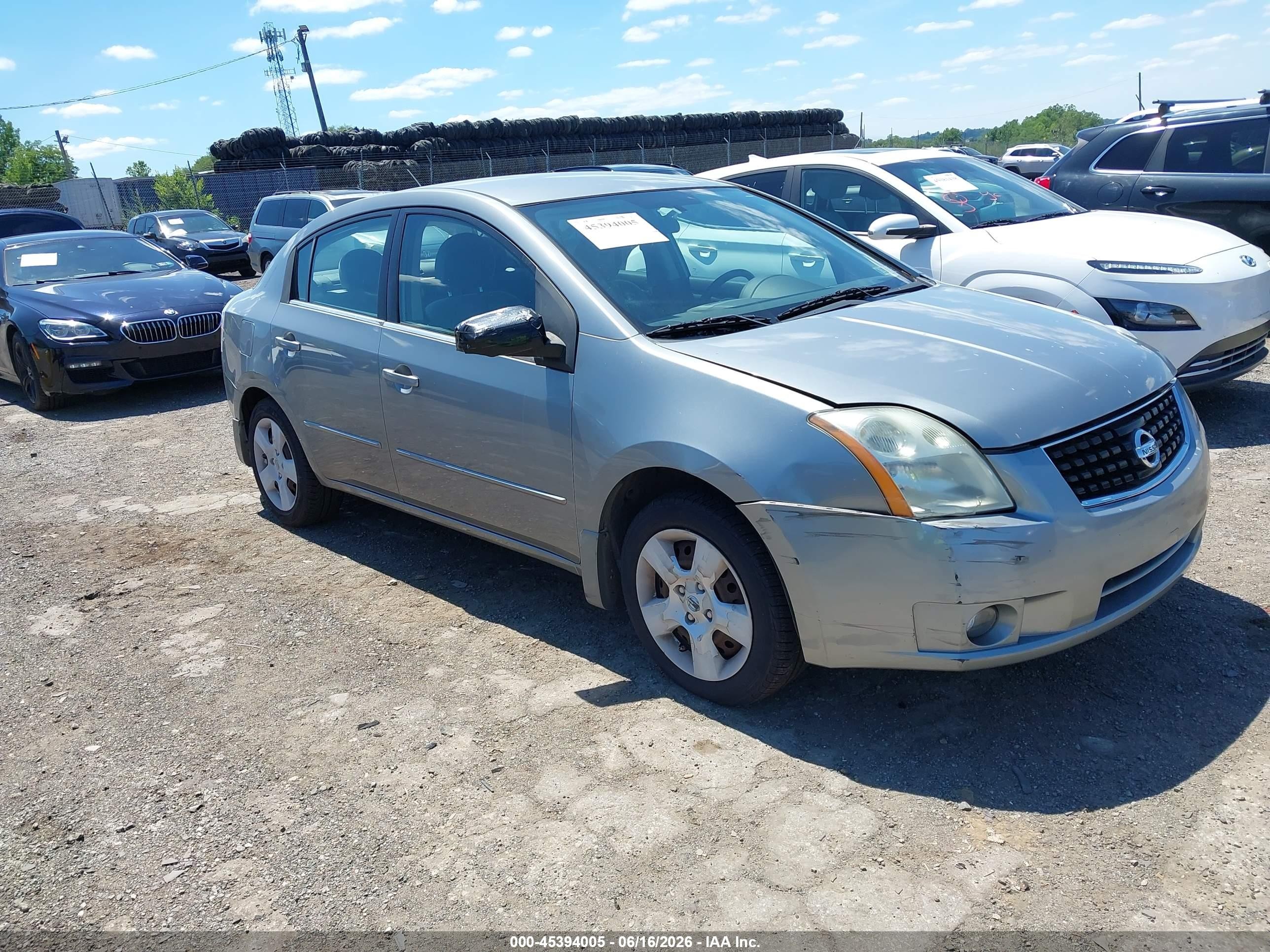 2009 Nissan Sentra 2.0s Silver vin: 3N1AB61E59L682369
