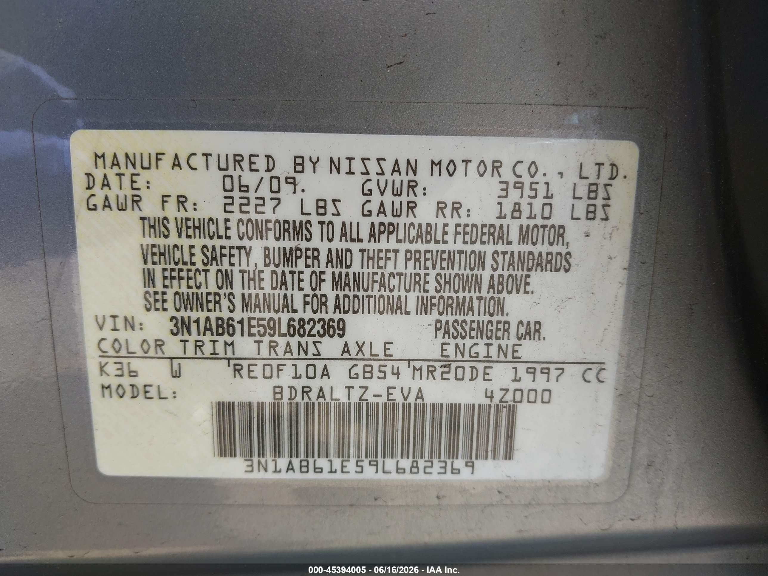 2009 Nissan Sentra 2.0s Silver vin: 3N1AB61E59L682369