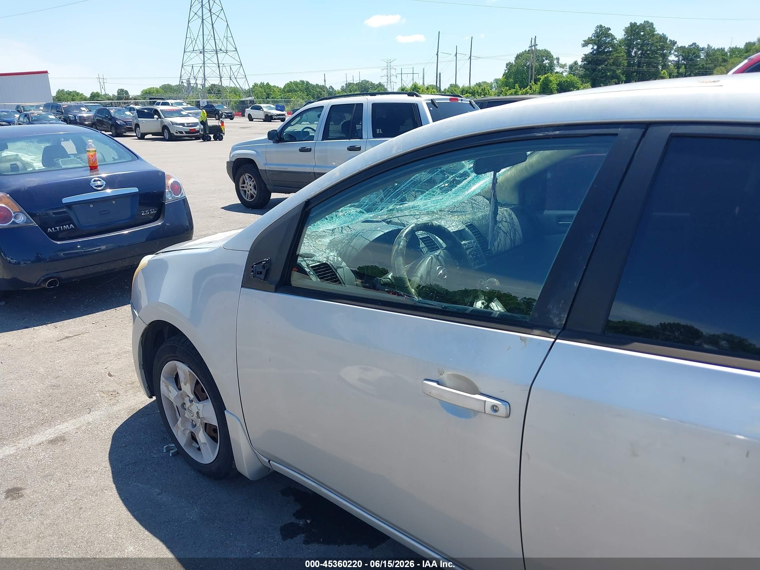 2007 Nissan Sentra 2.0s Gray vin: 3N1AB61E67L606754