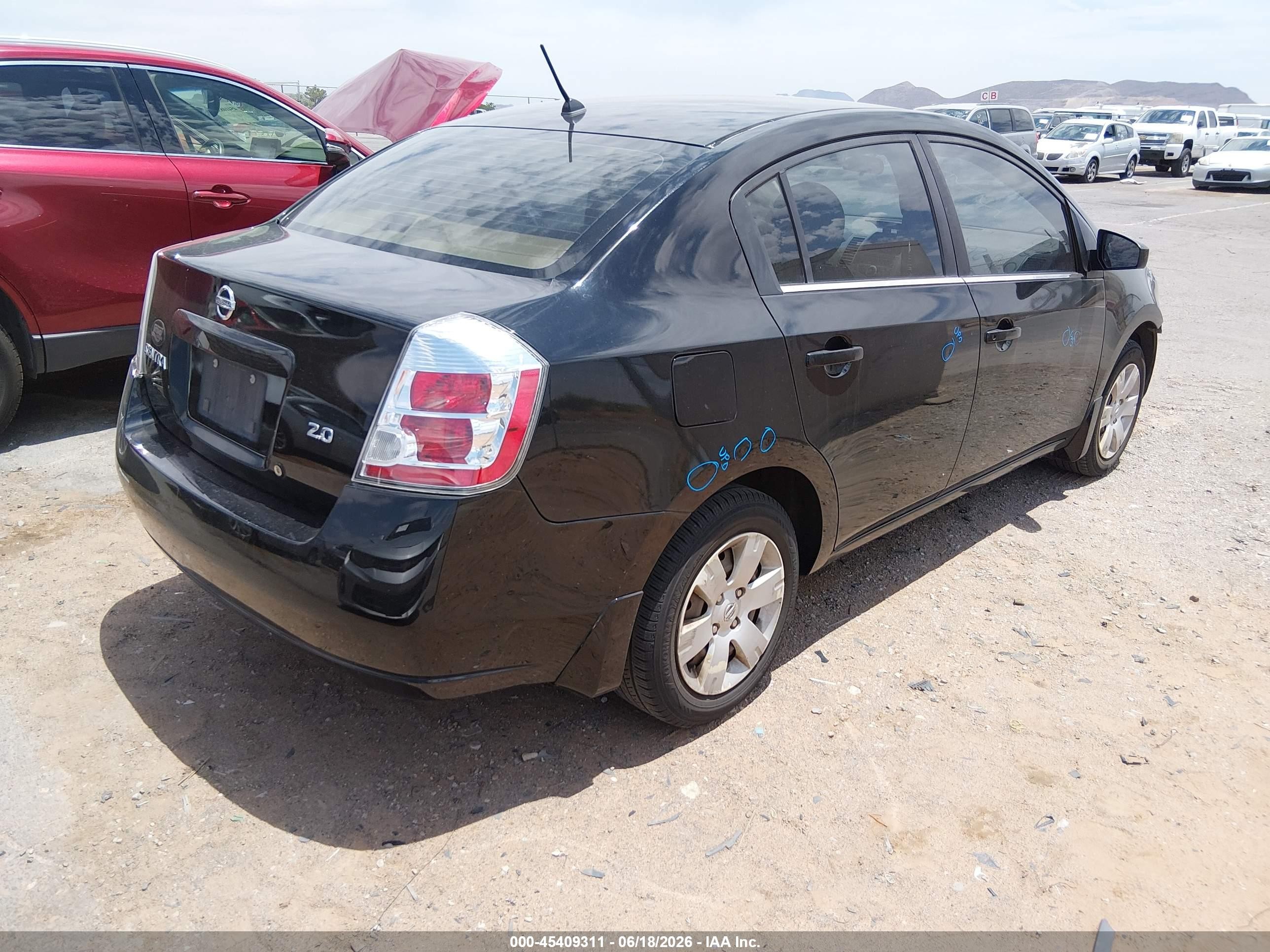 2007 Nissan Sentra 2.0 Black vin: 3N1AB61E67L626549