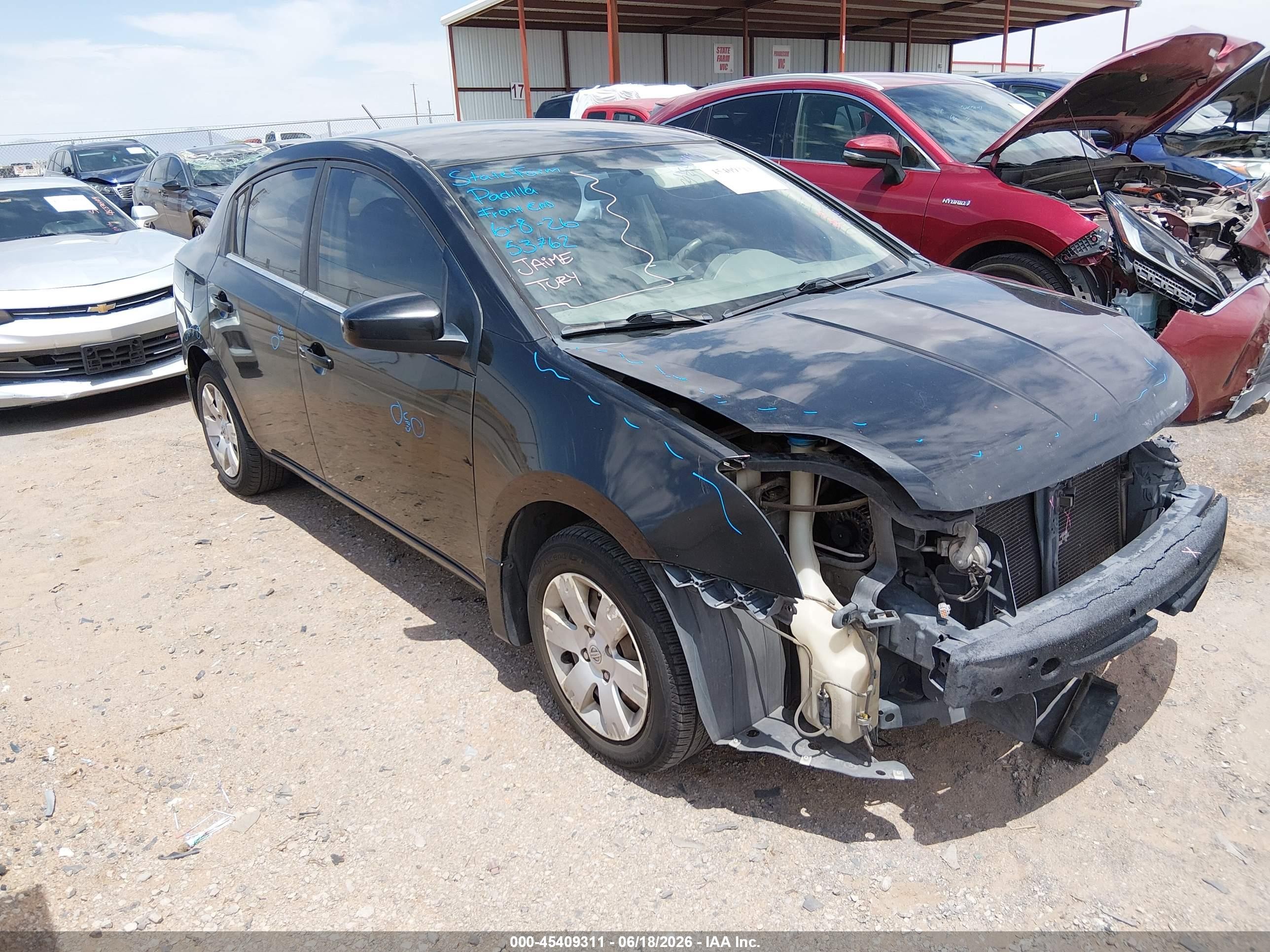 2007 Nissan Sentra 2.0 Black vin: 3N1AB61E67L626549