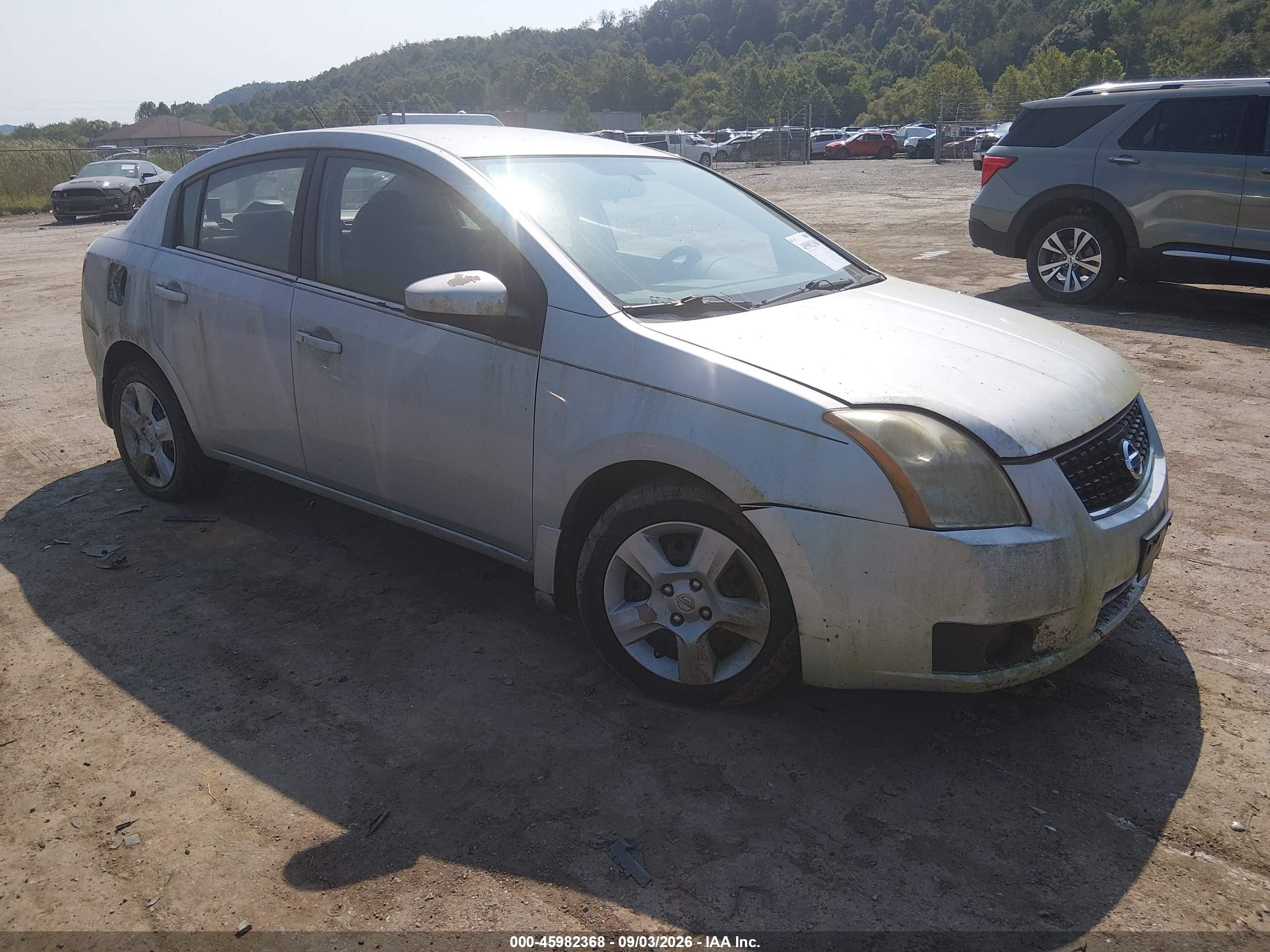 2007 Nissan Sentra 2.0s Silver vin: 3N1AB61E67L643030