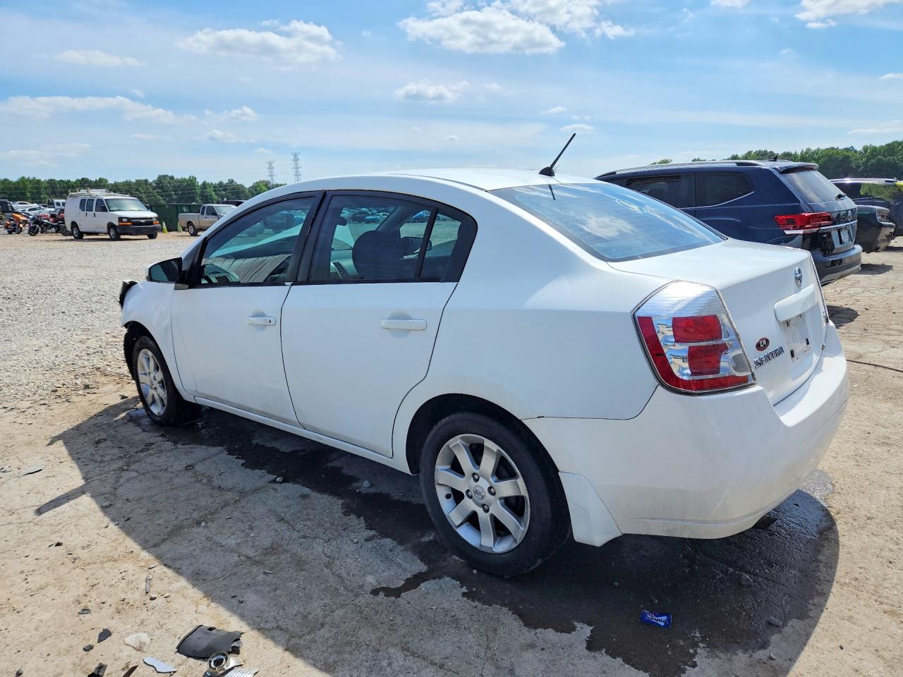 2007 Nissan Sentra 2.0 White vin: 3N1AB61E67L663200