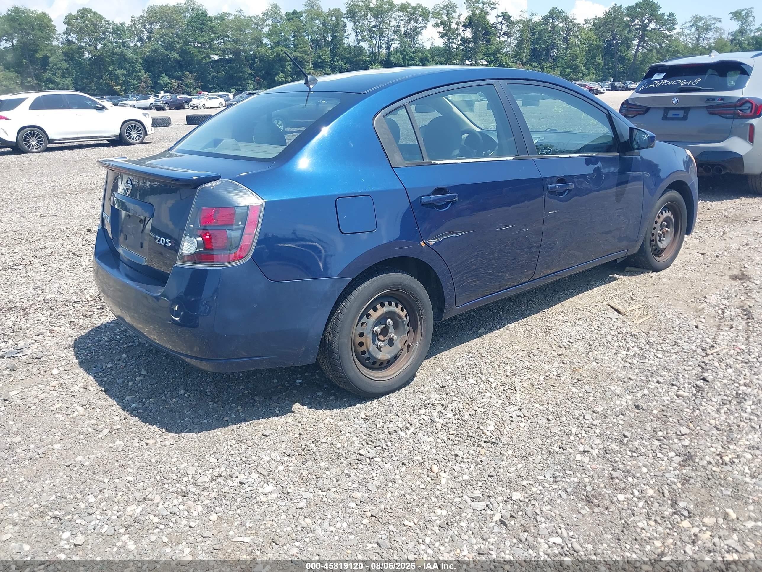 2007 Nissan Sentra 2.0s Blue vin: 3N1AB61E67L670423