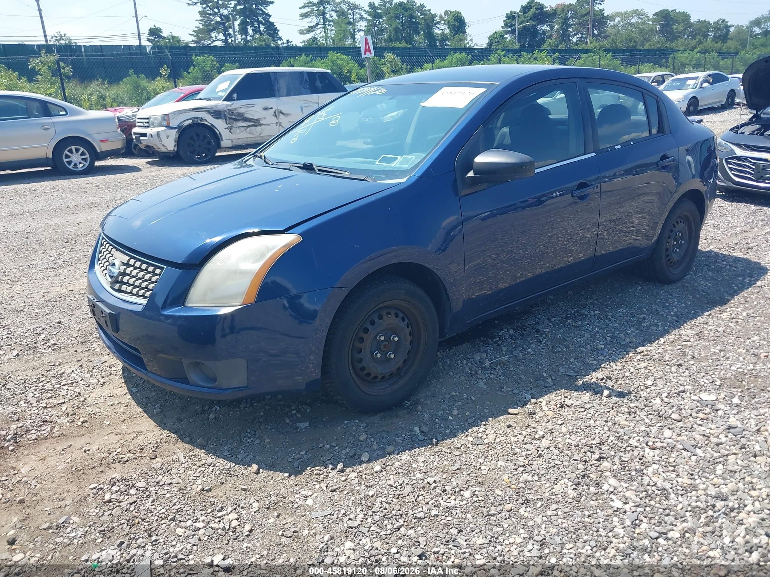 2007 Nissan Sentra 2.0s Blue vin: 3N1AB61E67L670423