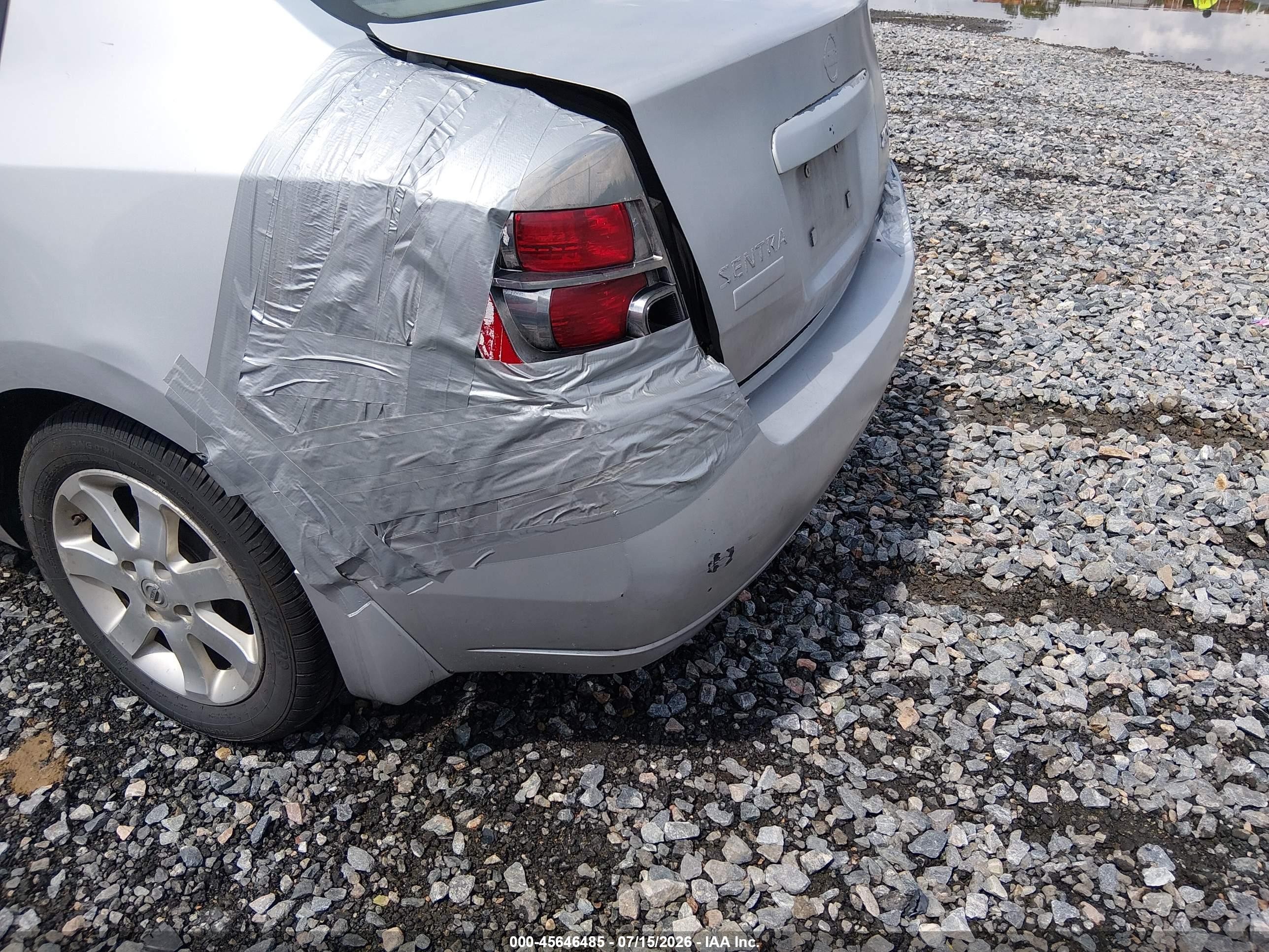 2007 Nissan Sentra 2.0s Silver vin: 3N1AB61E67L675153