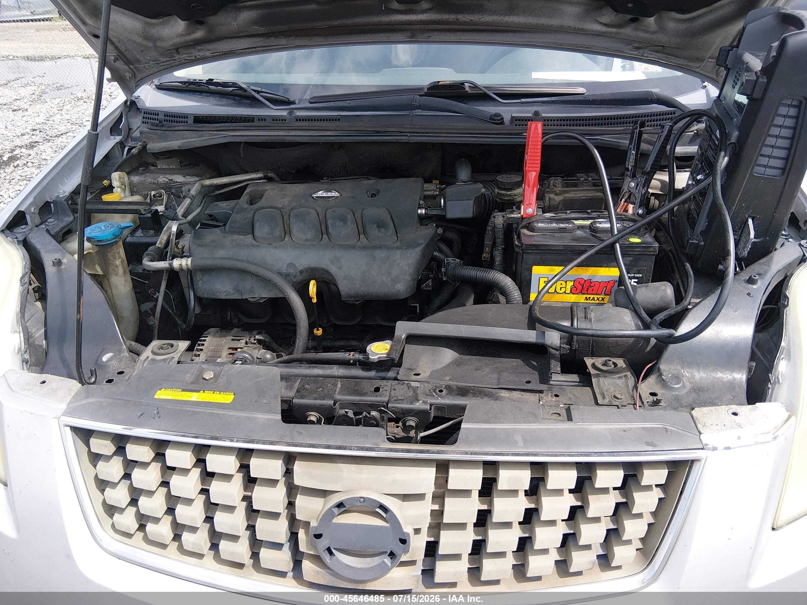 2007 Nissan Sentra 2.0s Silver vin: 3N1AB61E67L675153