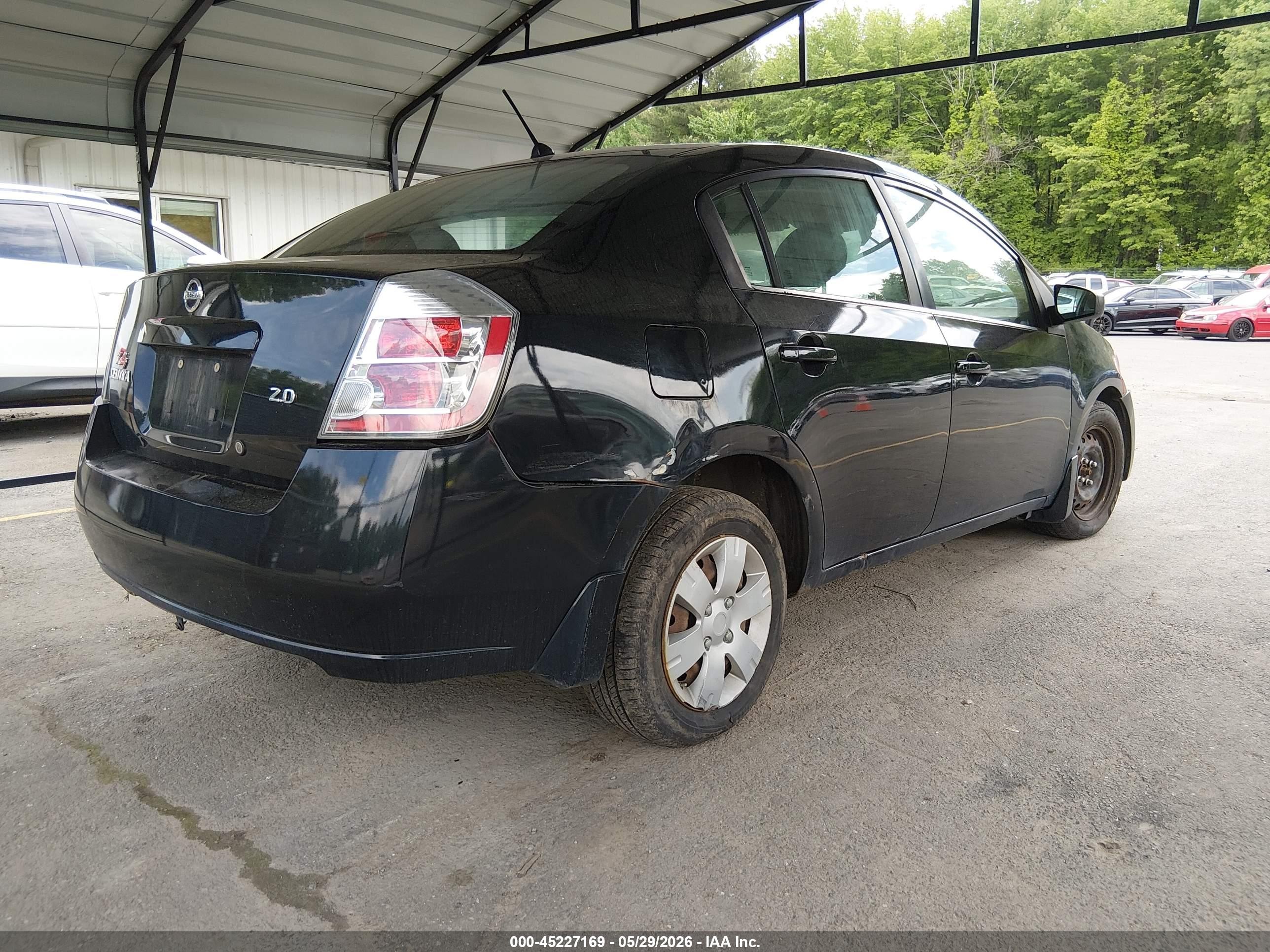 2007 Nissan Sentra 2.0 Black vin: 3N1AB61E67L689893
