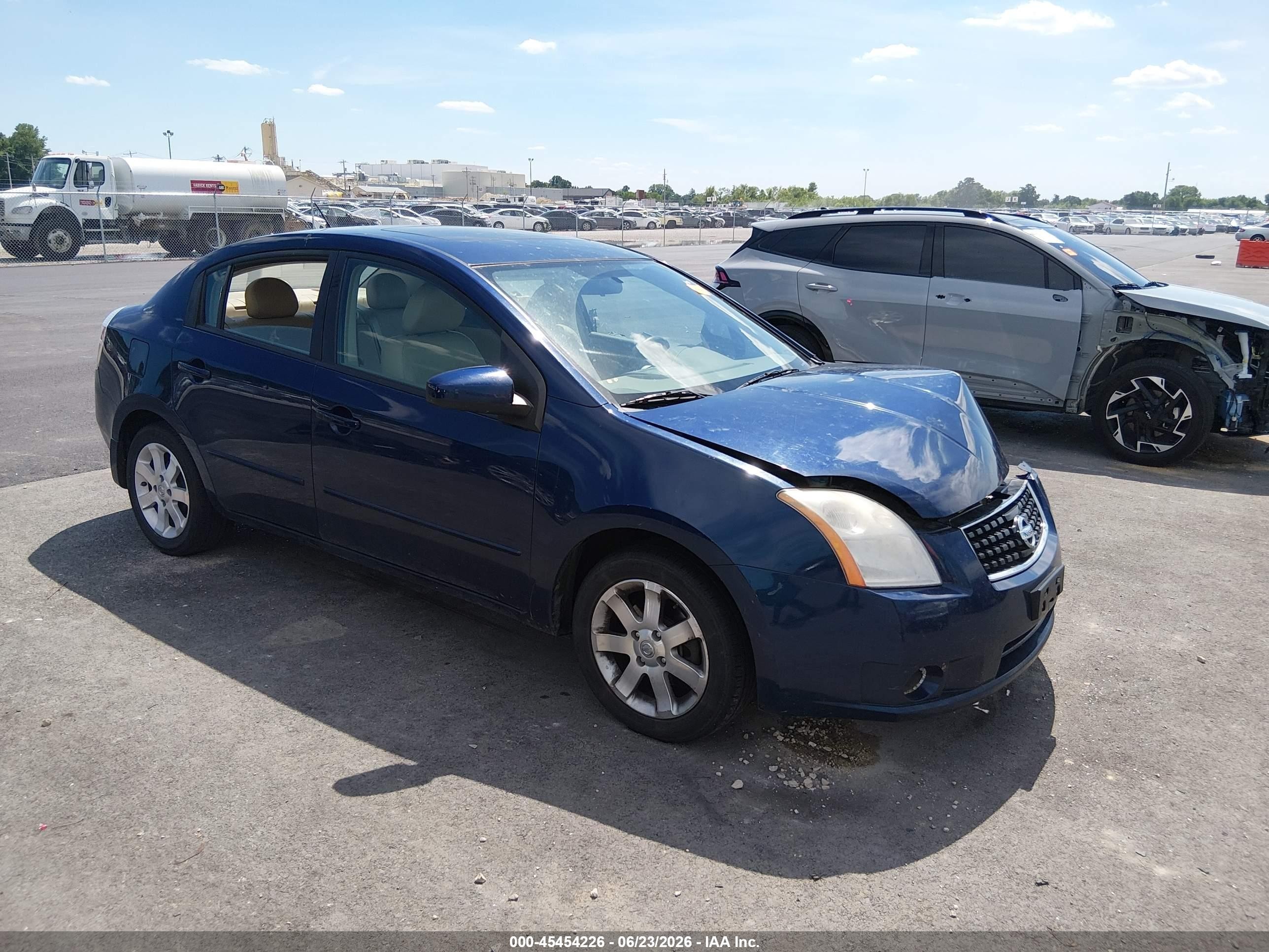 2008 Nissan Sentra 2.0 Sl Blue vin: 3N1AB61E68L612202