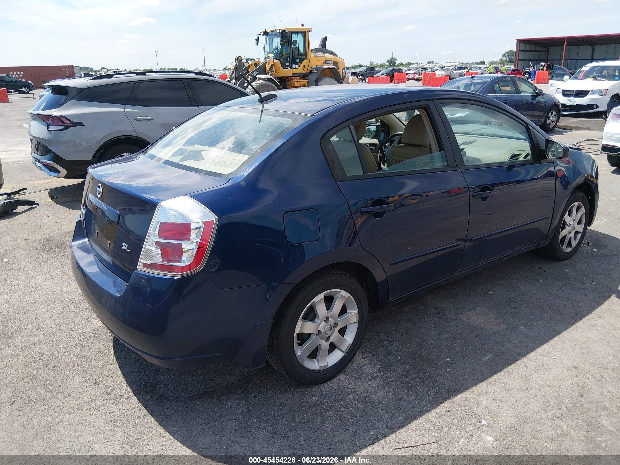 2008 Nissan Sentra 2.0 Sl Синий vin: 3N1AB61E68L612202