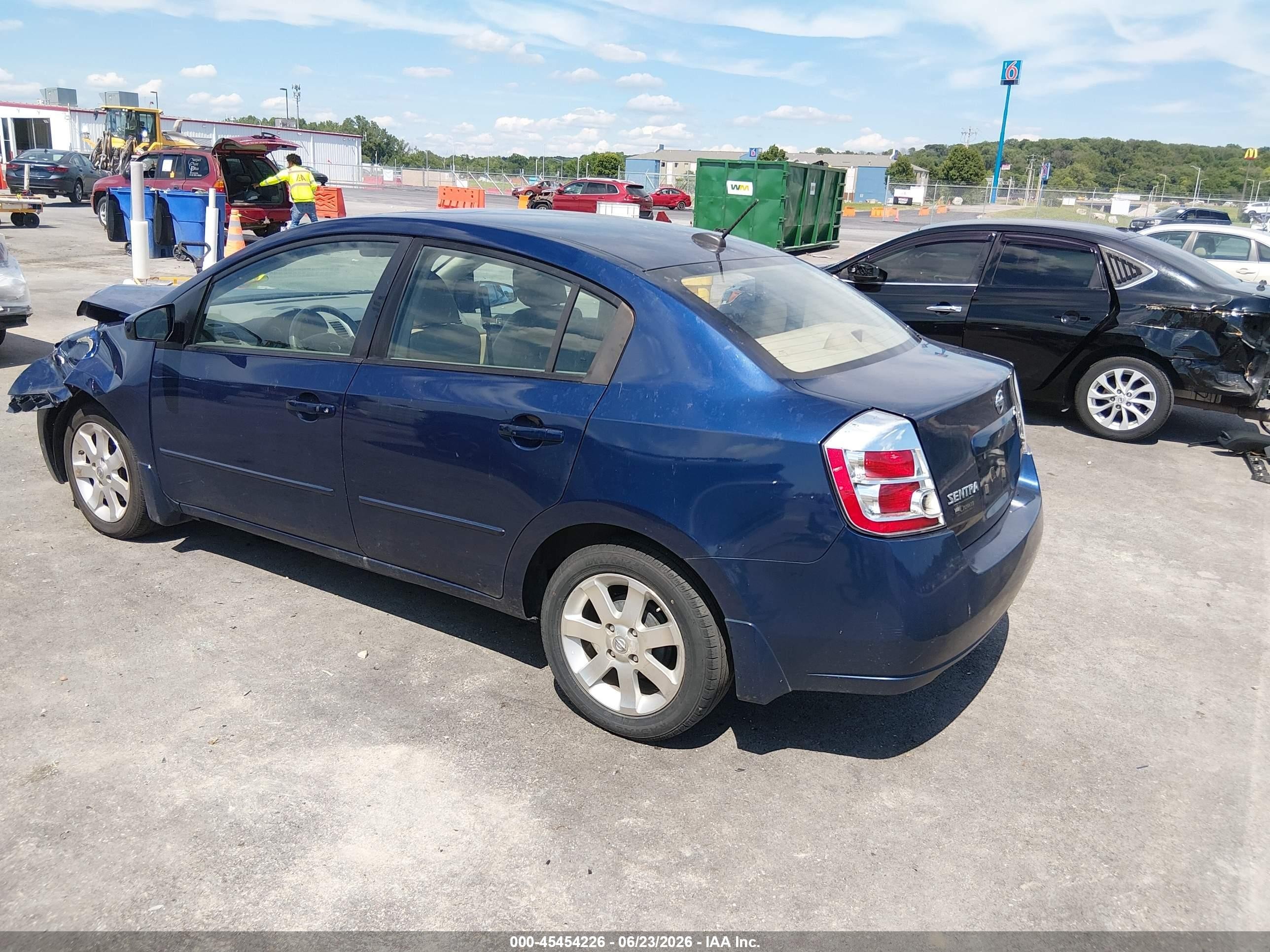 2008 Nissan Sentra 2.0 Sl Синий vin: 3N1AB61E68L612202