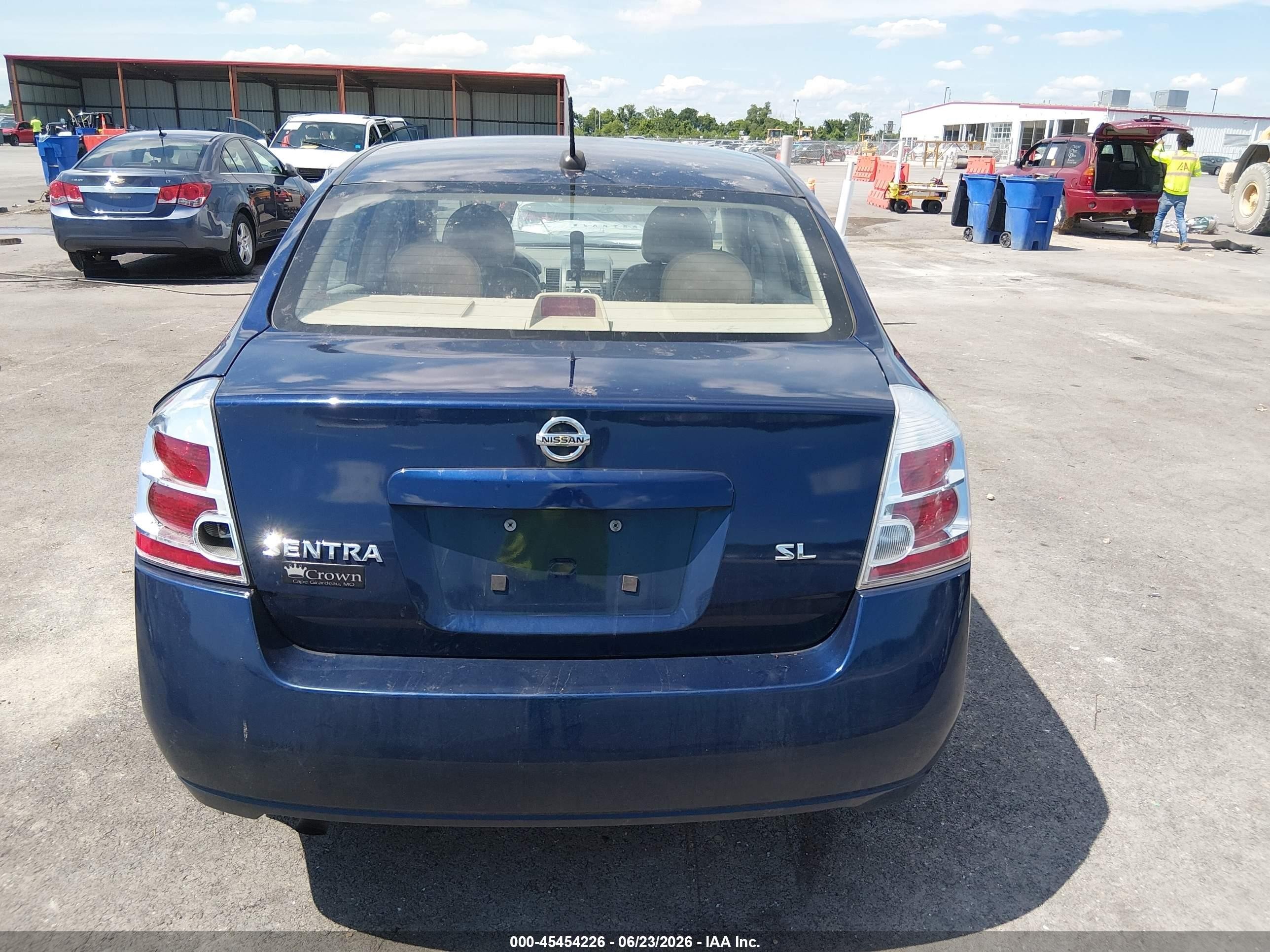 2008 Nissan Sentra 2.0 Sl Синий vin: 3N1AB61E68L612202