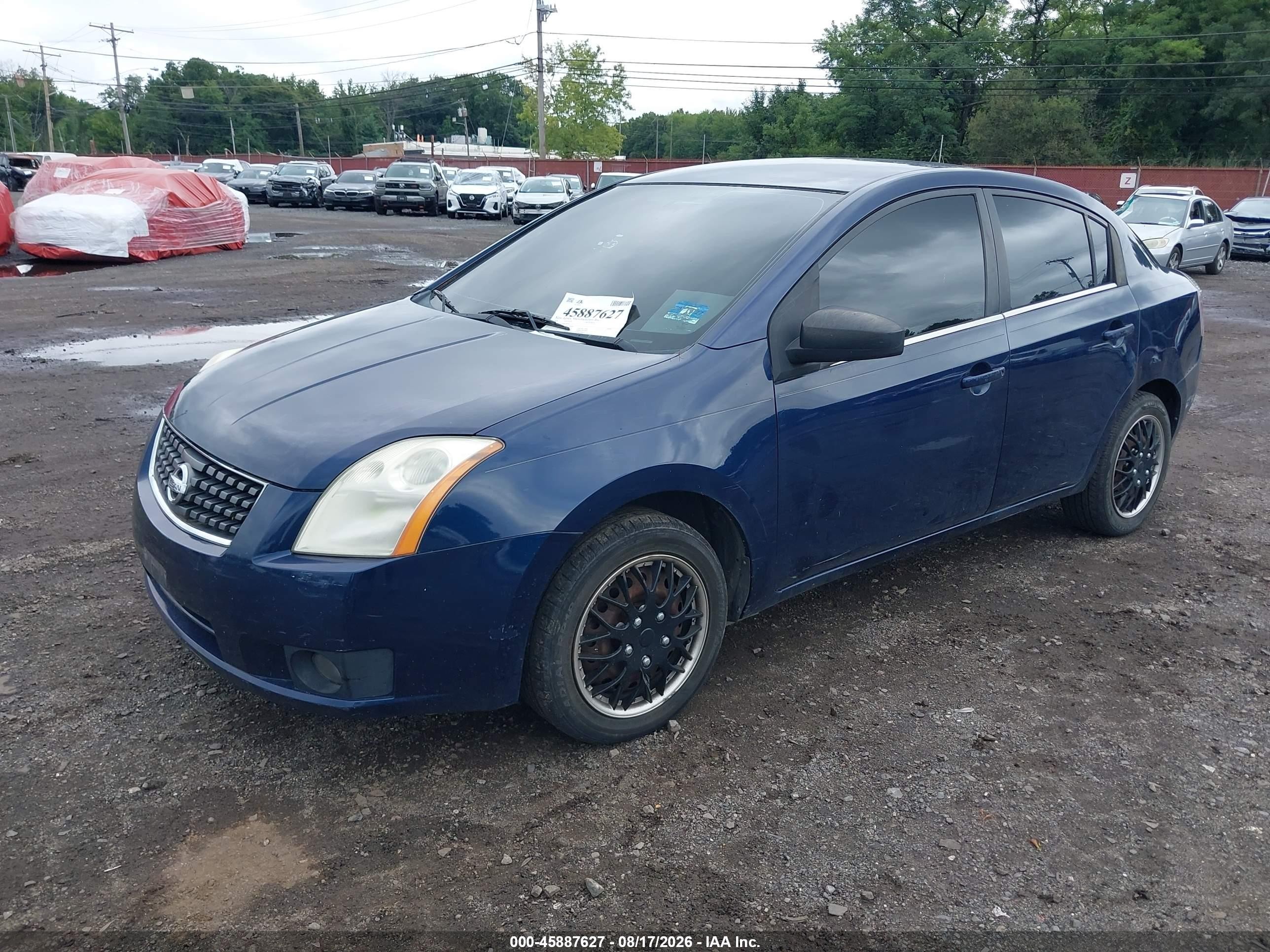 2008 Nissan Sentra 2.0 S Dark Blue vin: 3N1AB61E68L685022