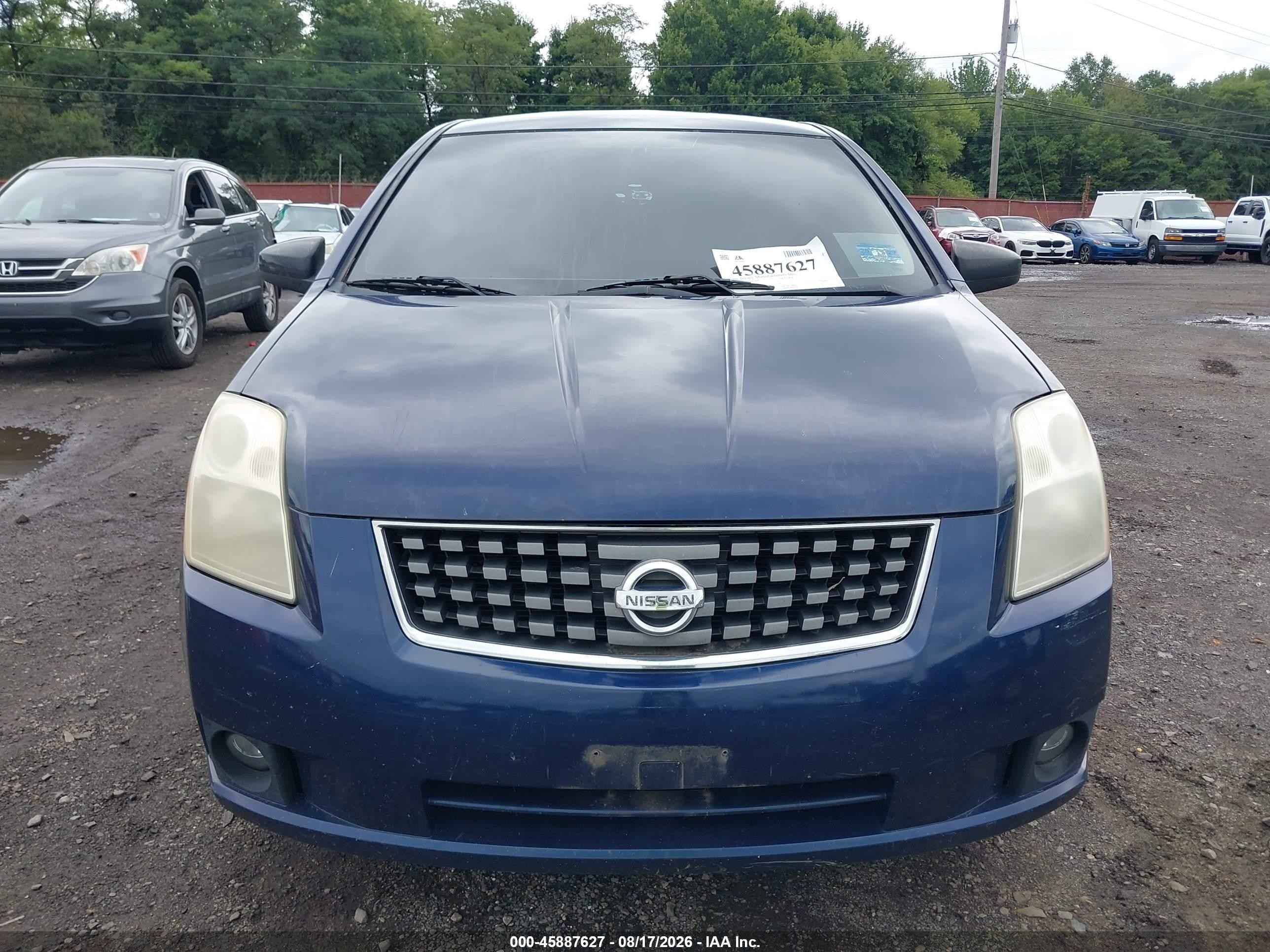 2008 Nissan Sentra 2.0 S Dark Blue vin: 3N1AB61E68L685022