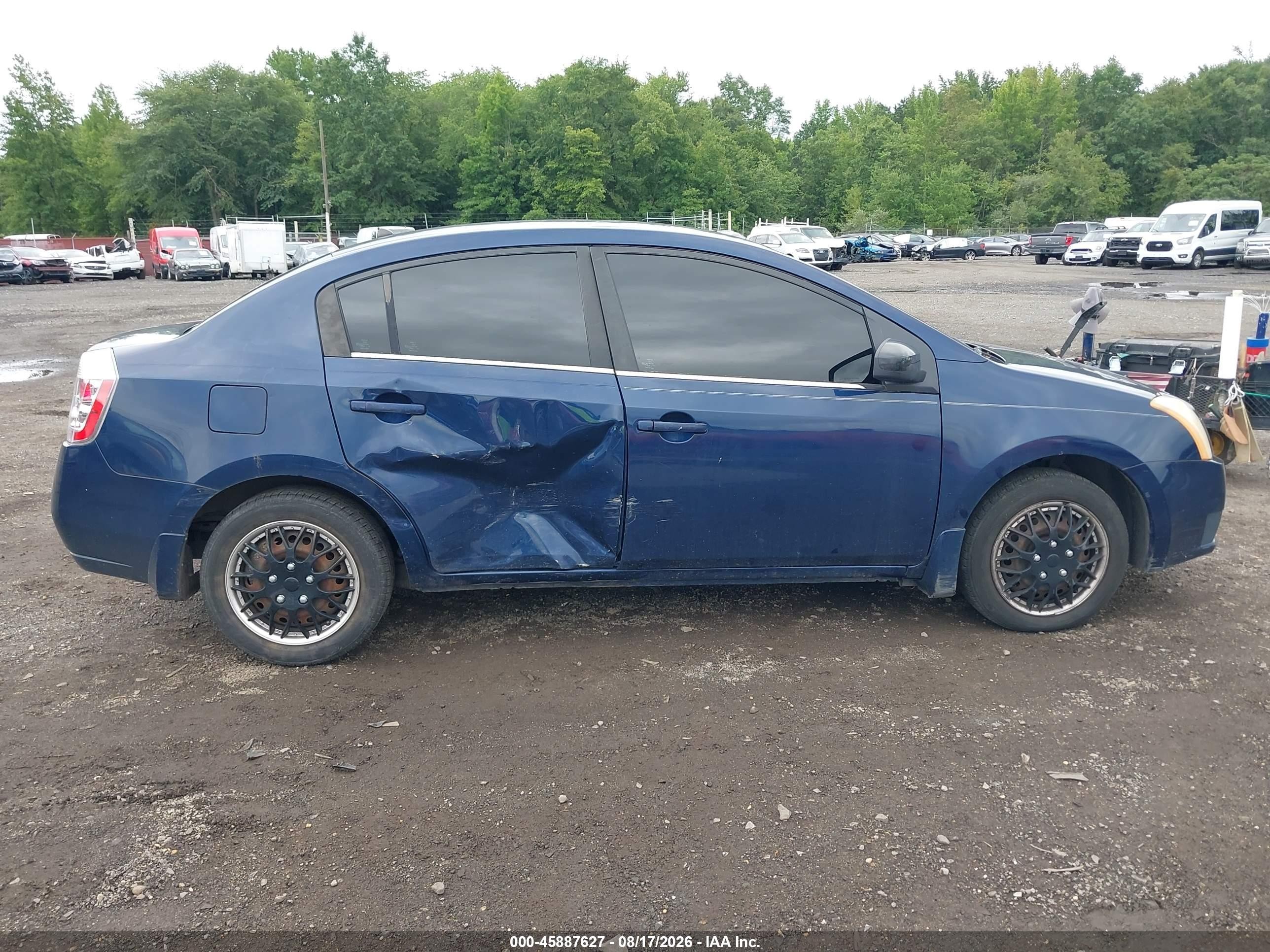 2008 Nissan Sentra 2.0 S Dark Blue vin: 3N1AB61E68L685022