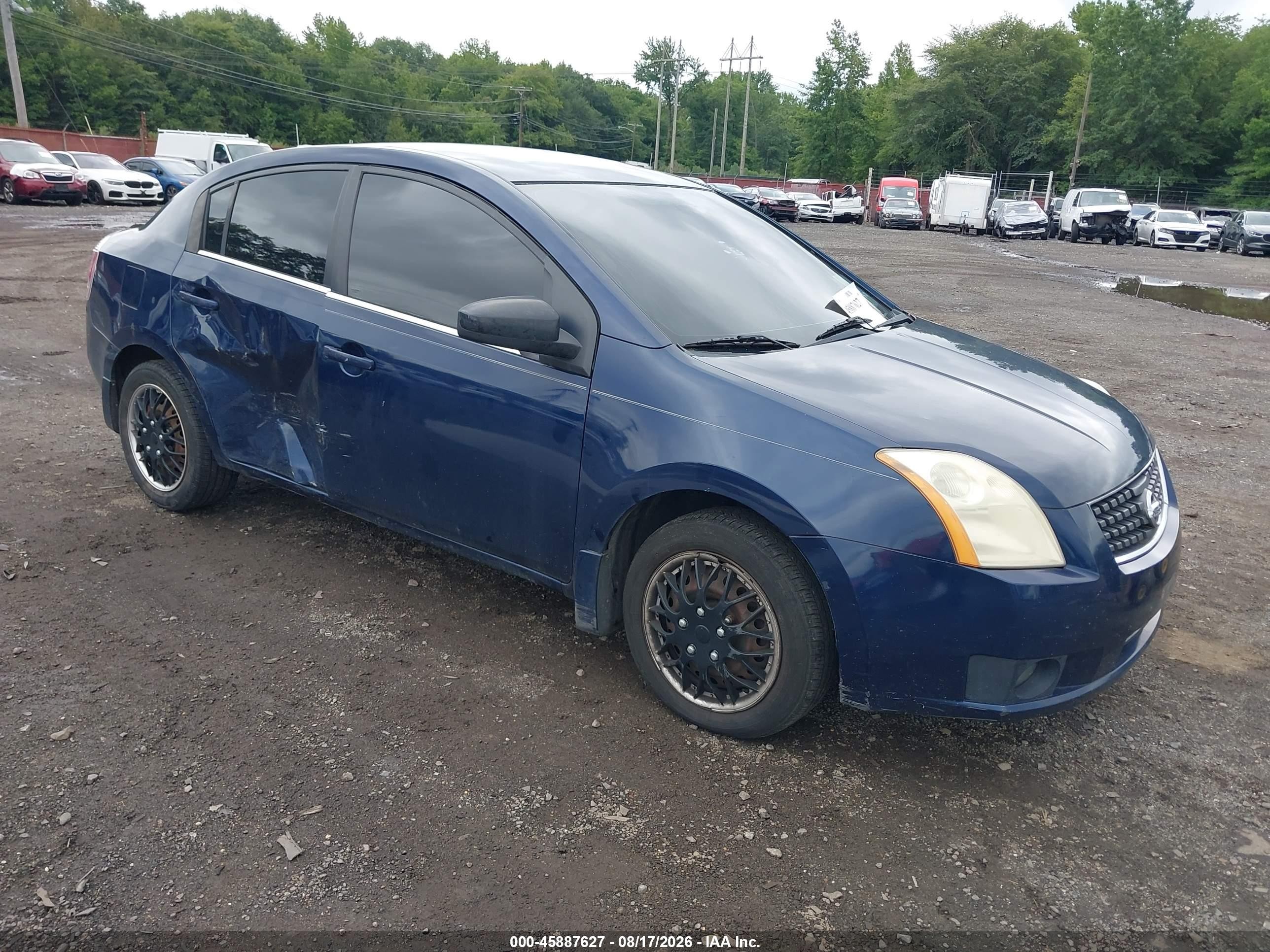 2008 Nissan Sentra 2.0 S Dark Blue vin: 3N1AB61E68L685022