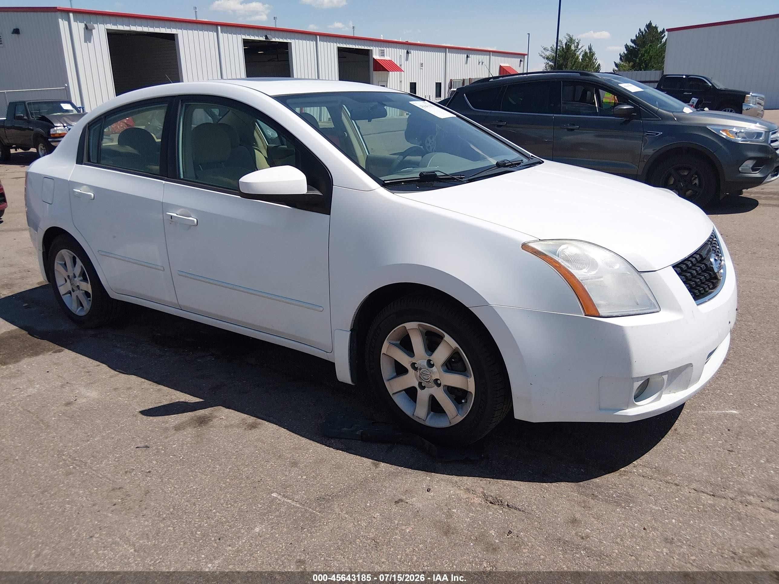 2008 Nissan Sentra 2.0s White vin: 3N1AB61E68L693752
