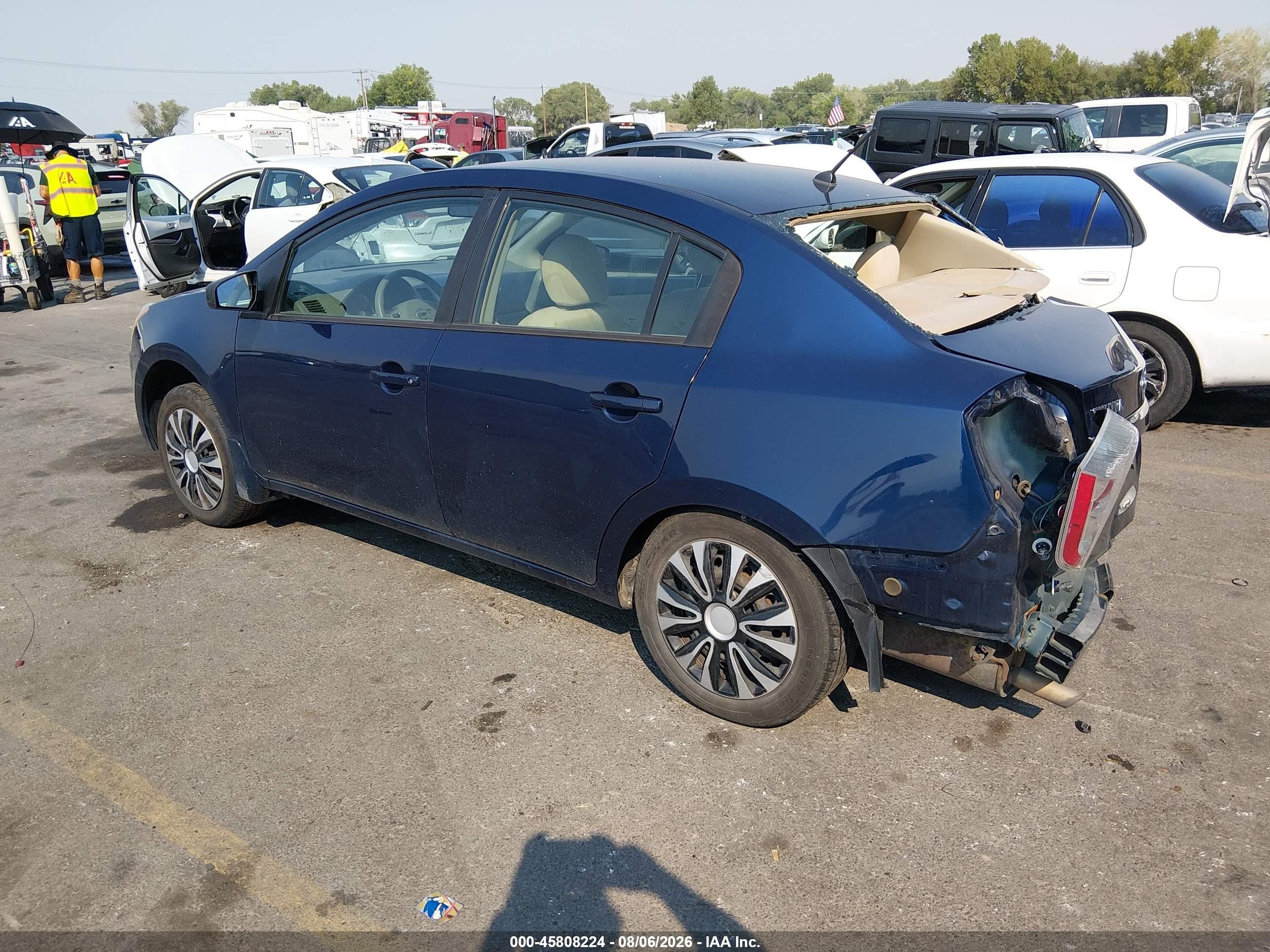 2009 Nissan Sentra 2.0s Синий vin: 3N1AB61E69L643421
