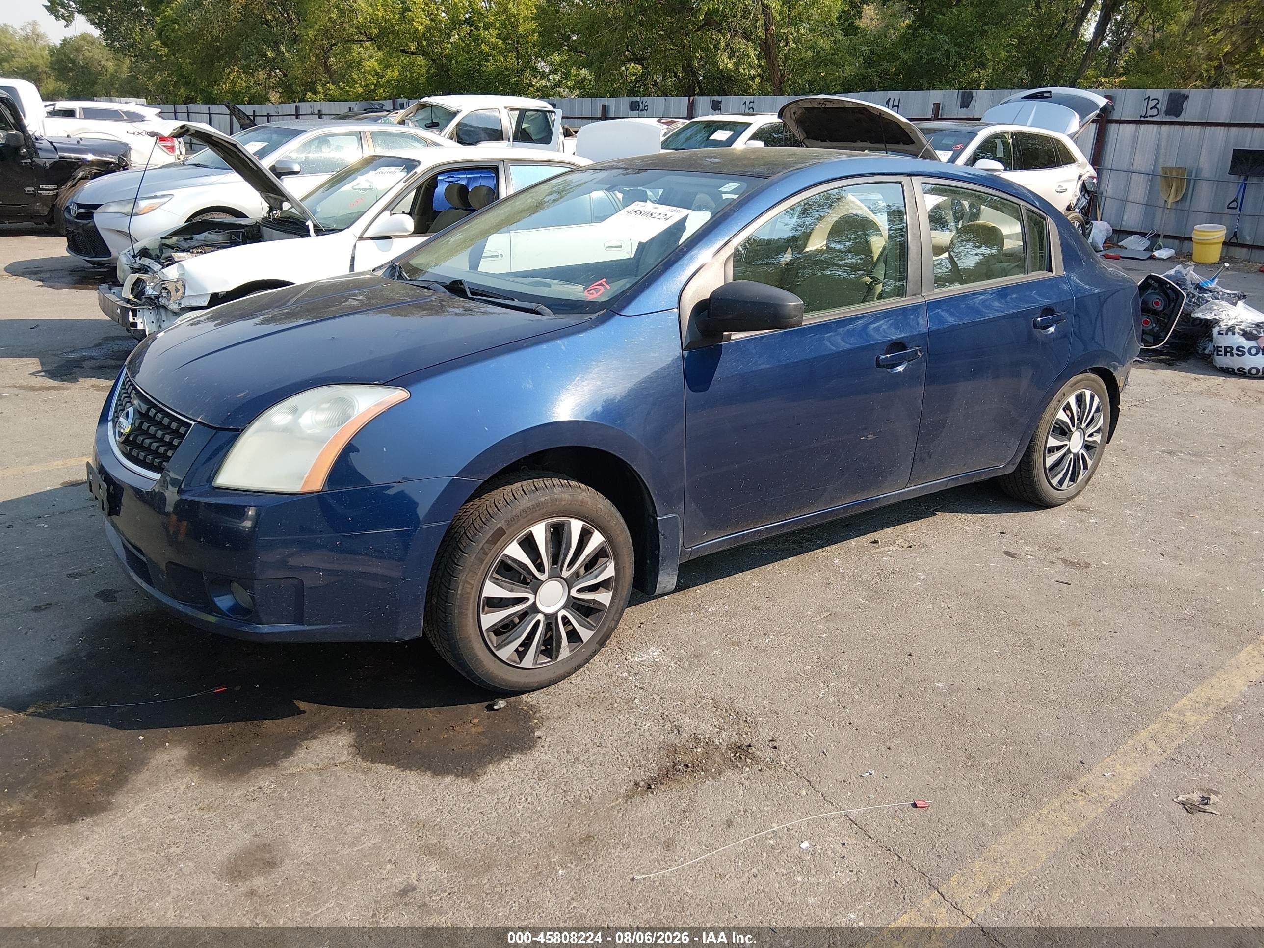 2009 Nissan Sentra 2.0s Синий vin: 3N1AB61E69L643421
