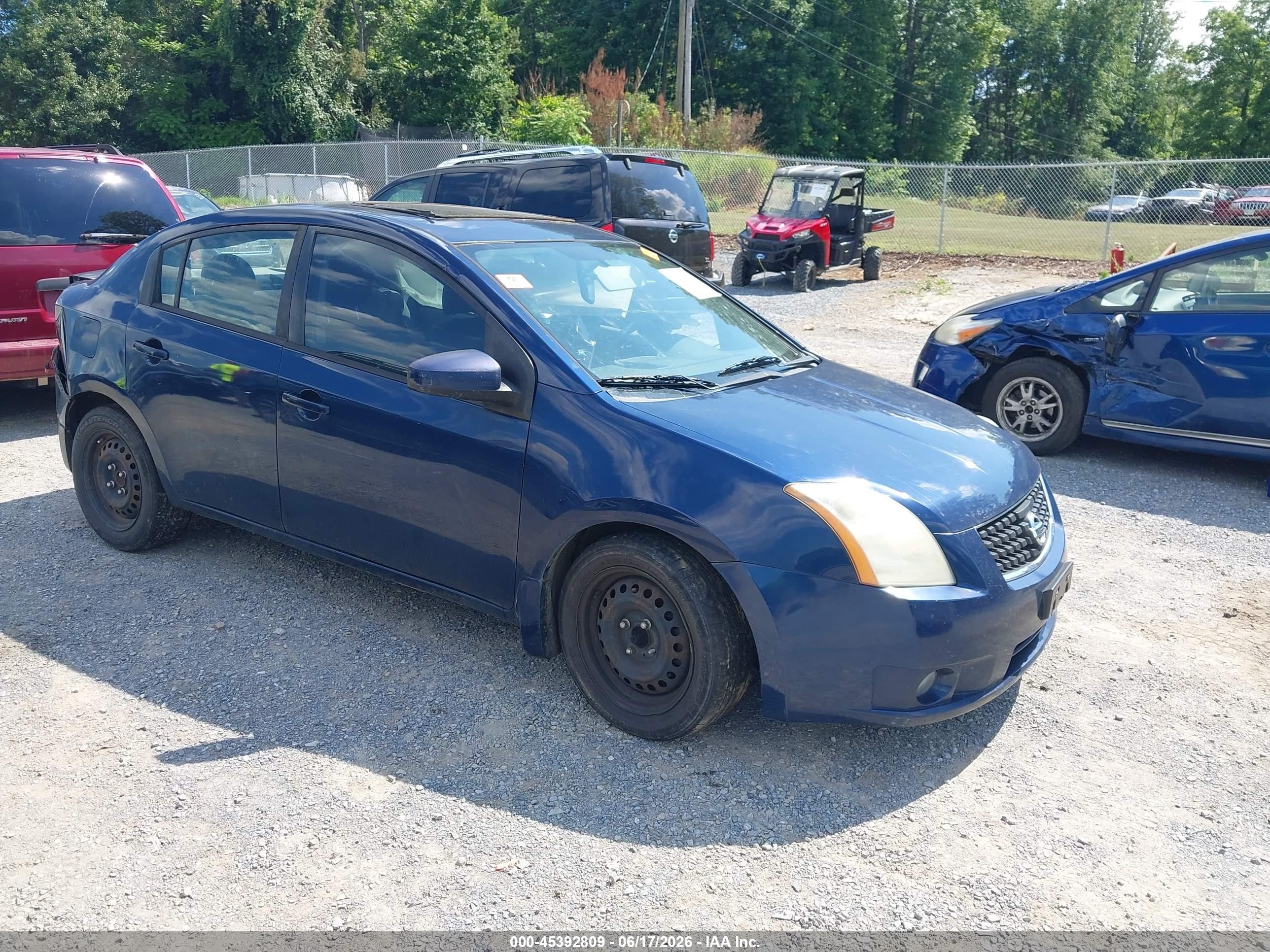 2009 Nissan Sentra 2.0s Blue vin: 3N1AB61E69L676743