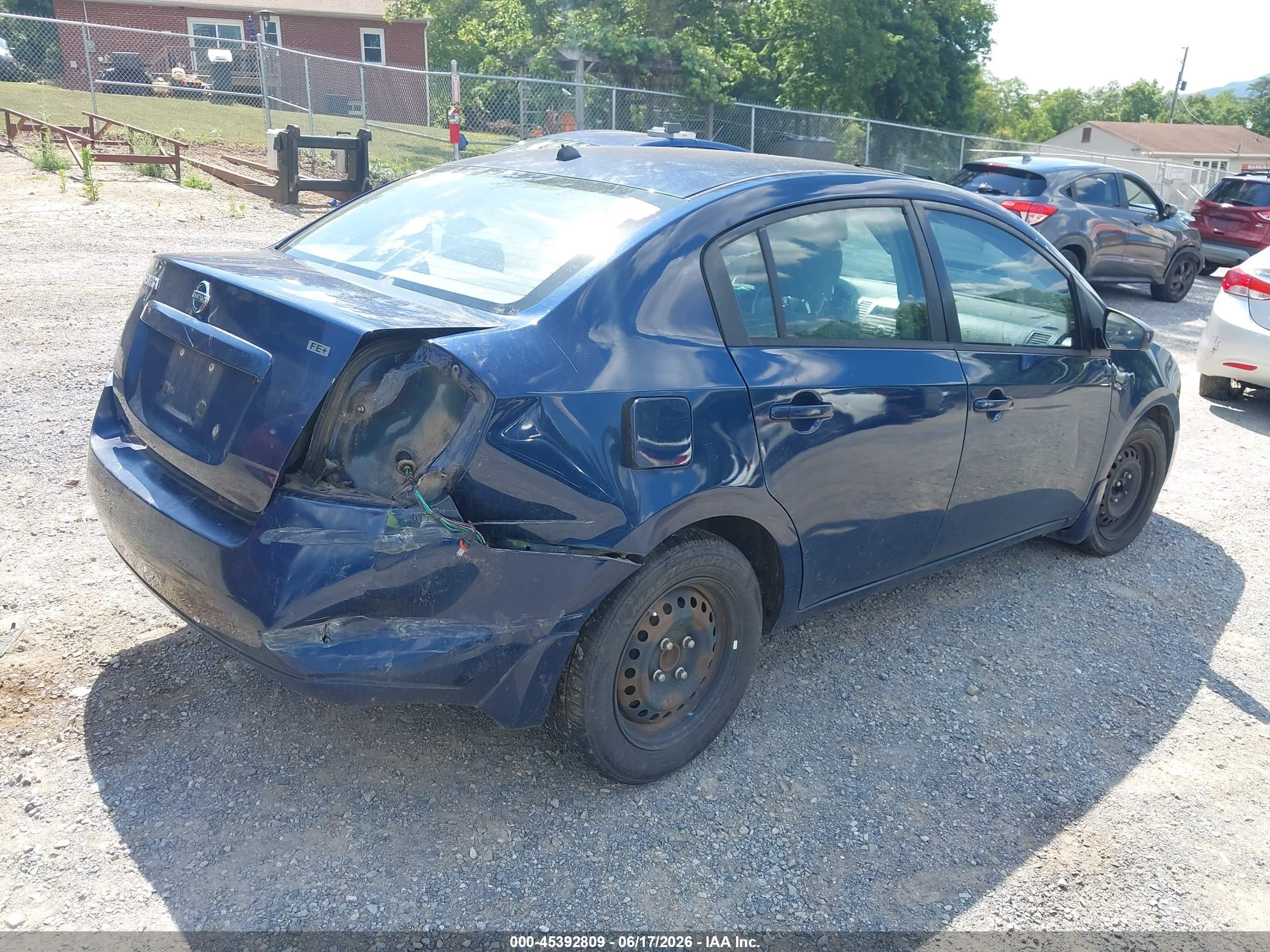 2009 Nissan Sentra 2.0s Blue vin: 3N1AB61E69L676743