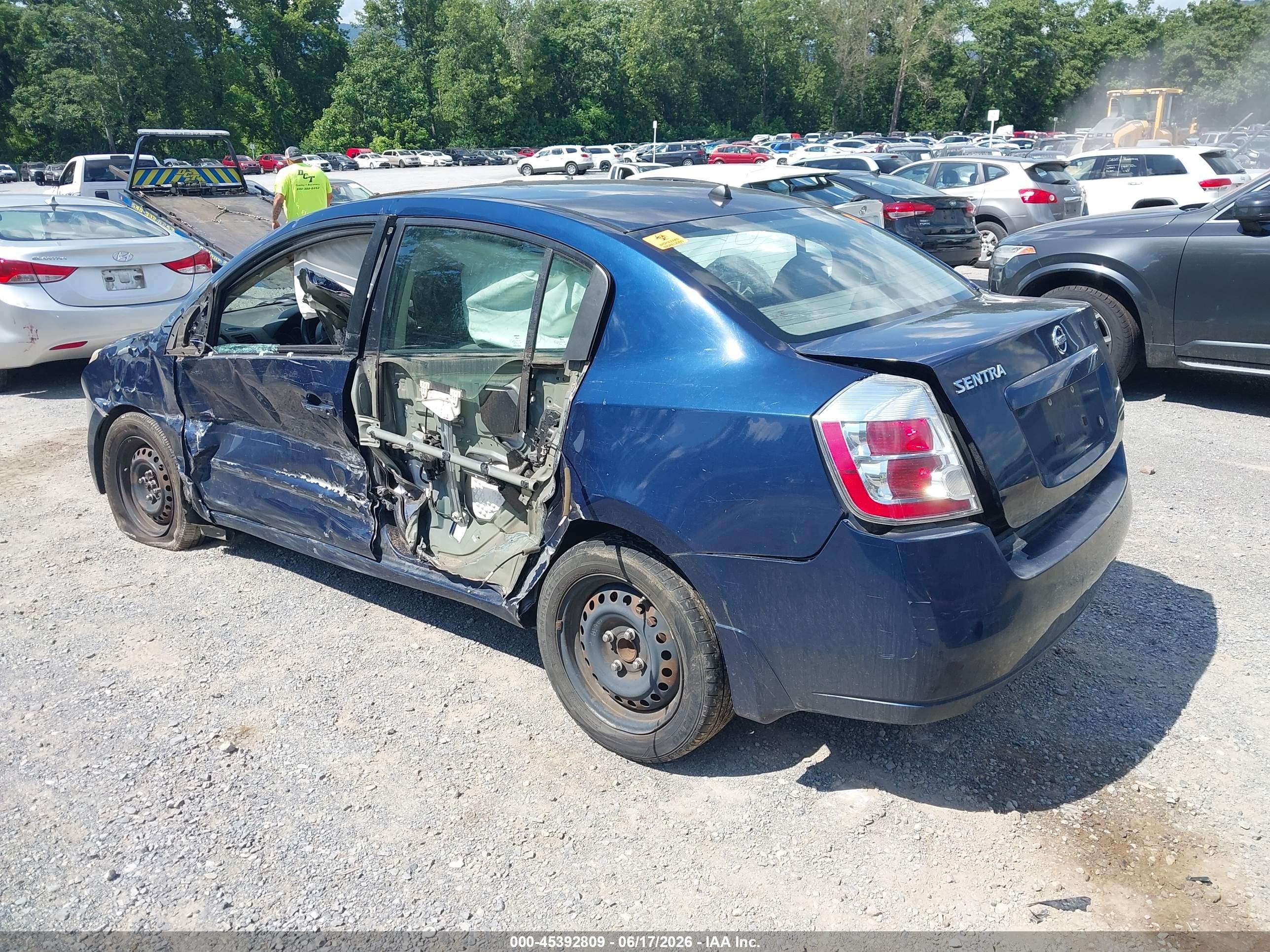2009 Nissan Sentra 2.0s Blue vin: 3N1AB61E69L676743