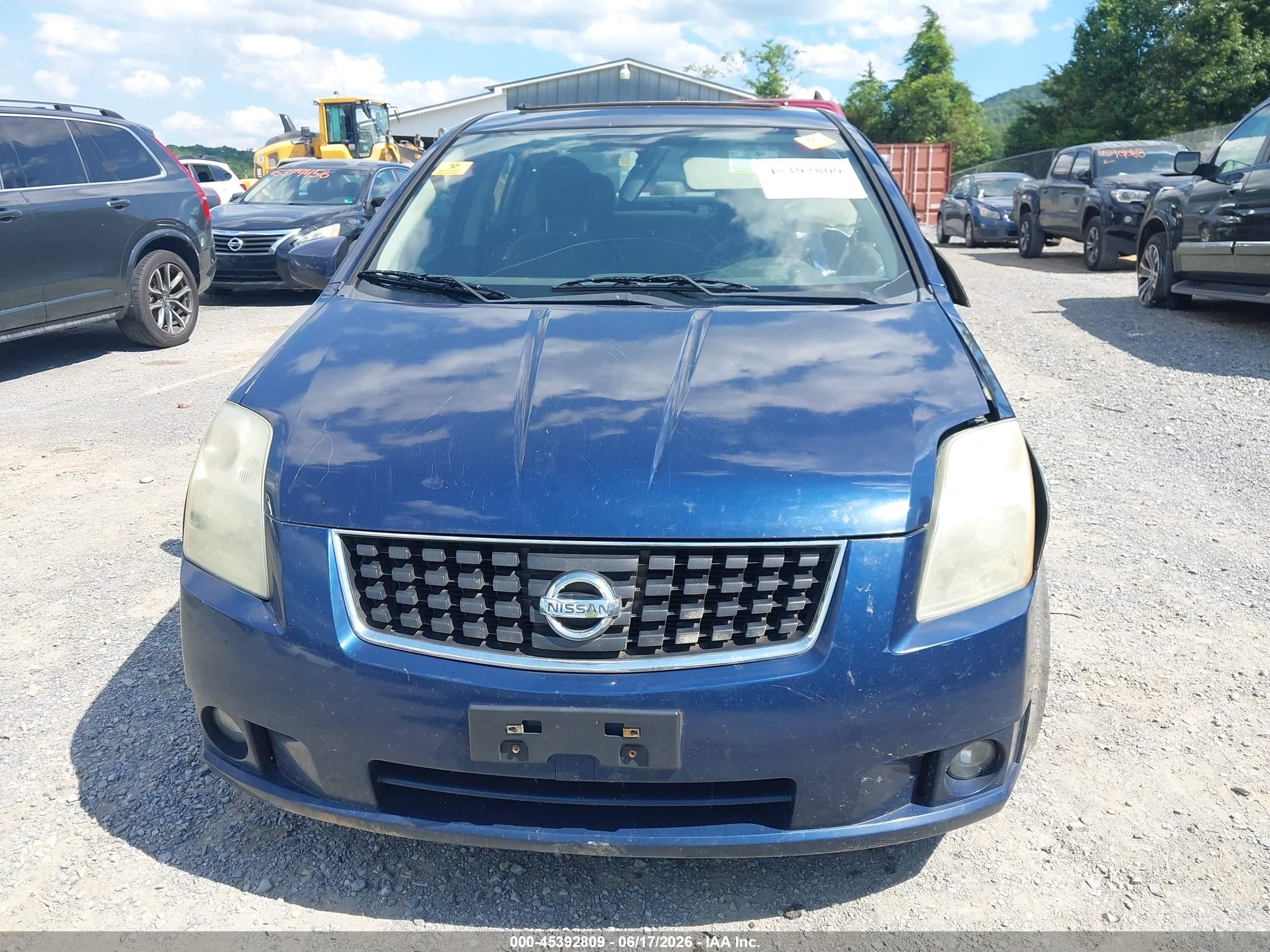 2009 Nissan Sentra 2.0s Blue vin: 3N1AB61E69L676743