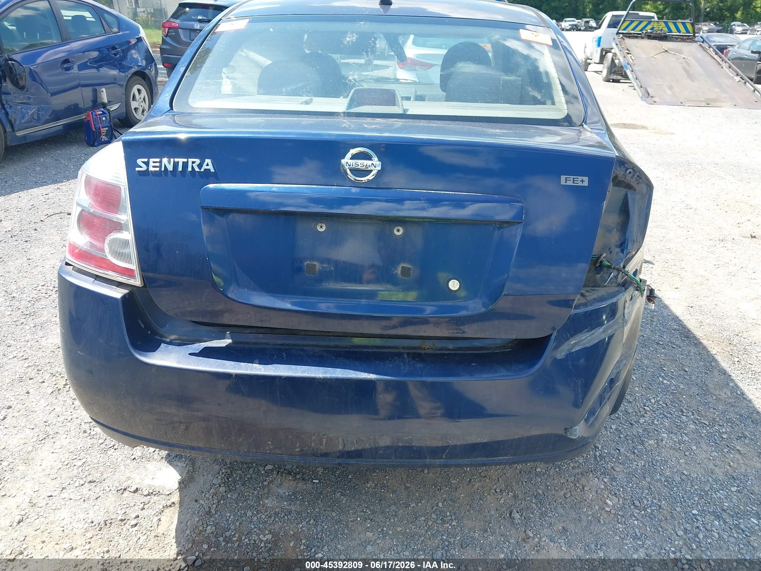 2009 Nissan Sentra 2.0s Blue vin: 3N1AB61E69L676743
