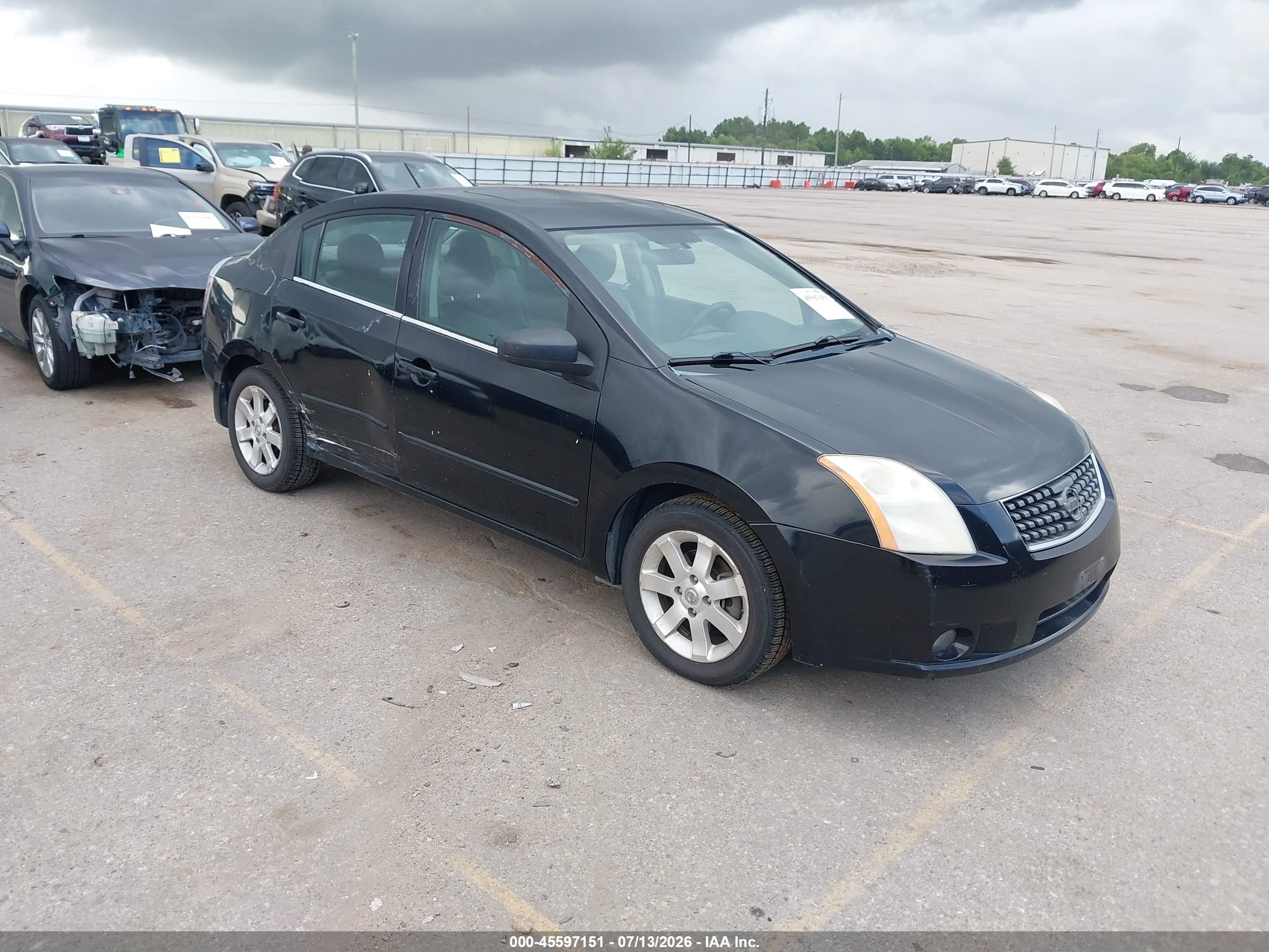 2008 Nissan Sentra 2.0 Sl Черный vin: 3N1AB61E78L631762