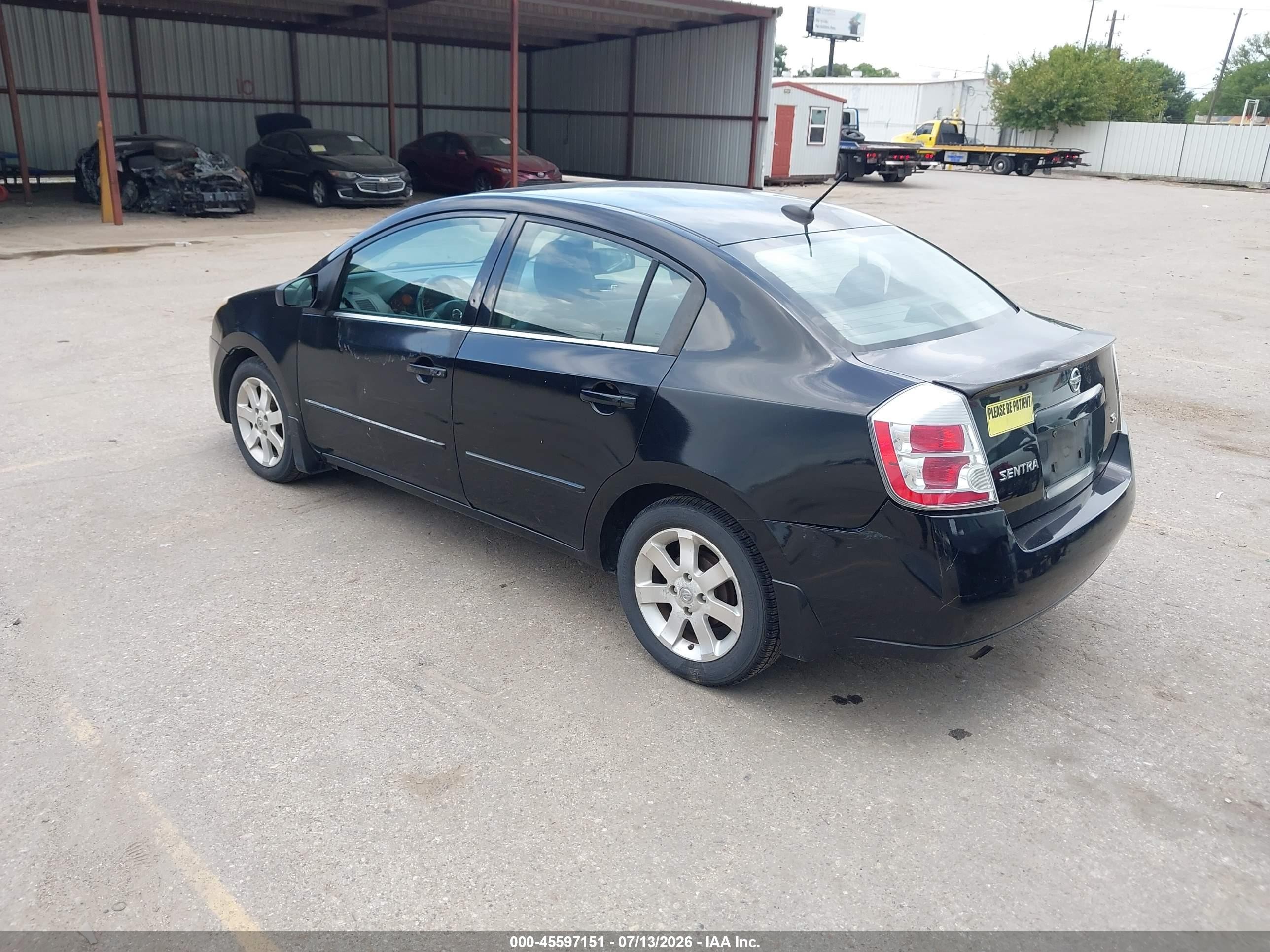 2008 Nissan Sentra 2.0 Sl Черный vin: 3N1AB61E78L631762
