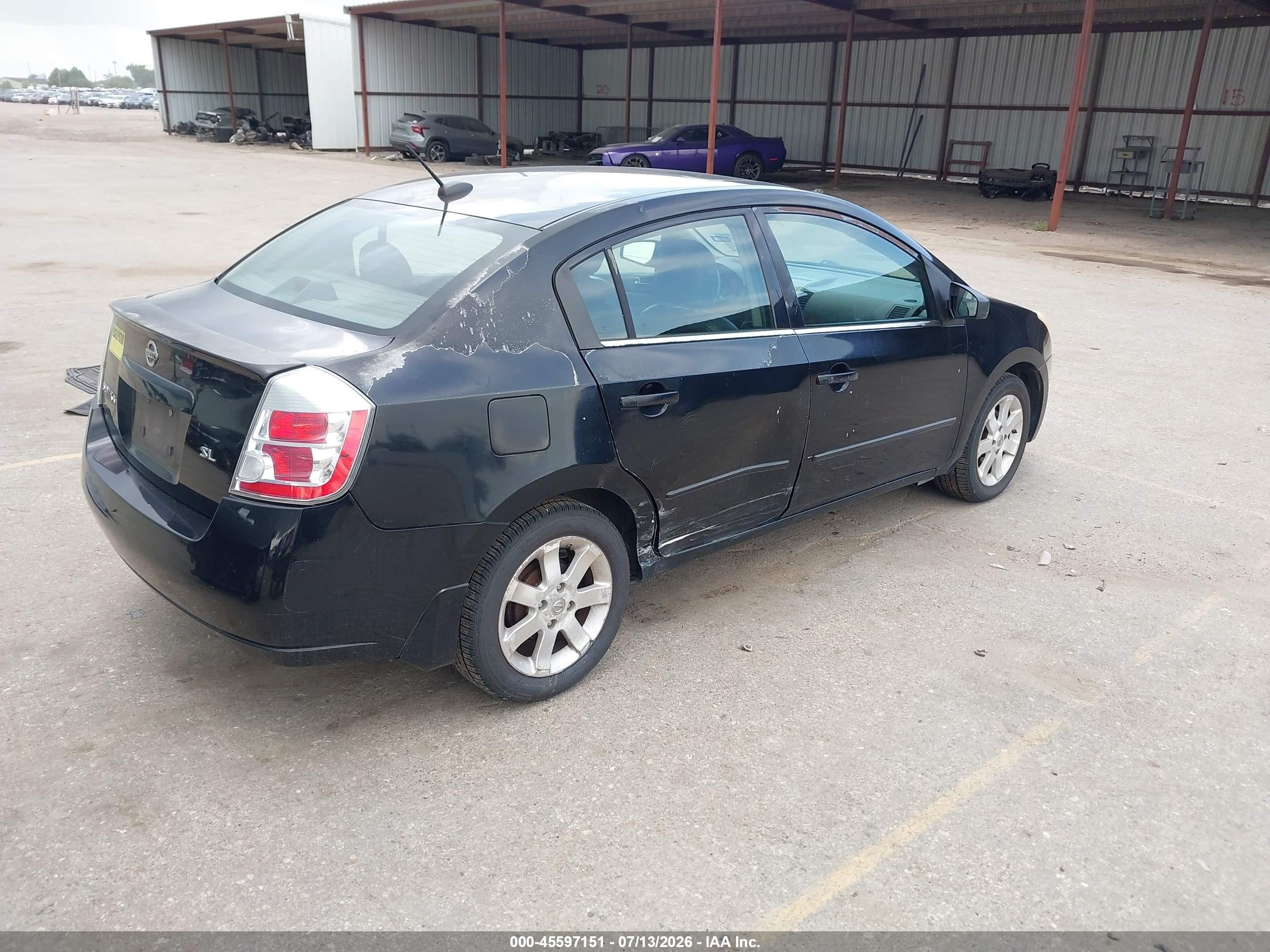 2008 Nissan Sentra 2.0 Sl Черный vin: 3N1AB61E78L631762