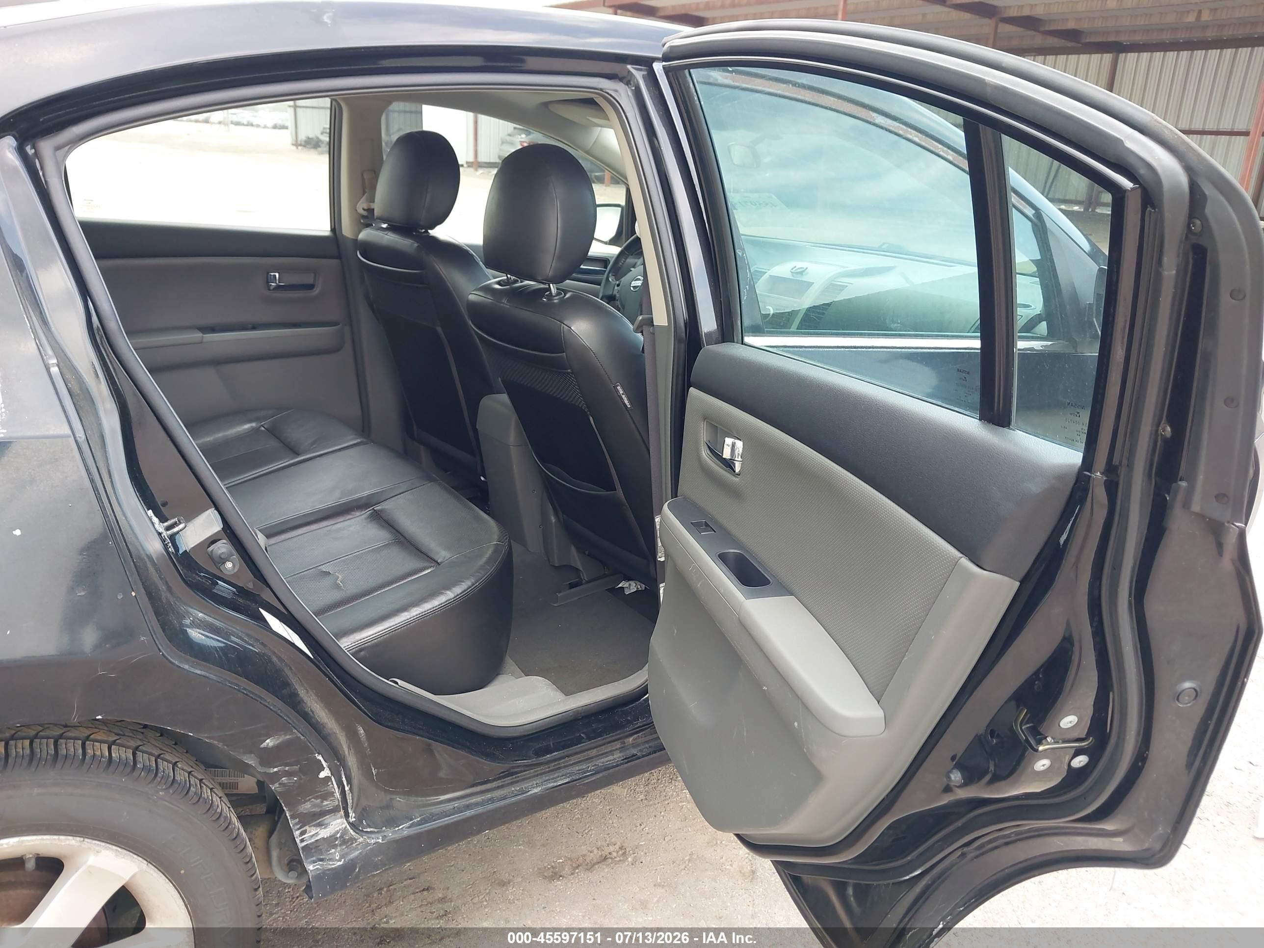 2008 Nissan Sentra 2.0 Sl Черный vin: 3N1AB61E78L631762