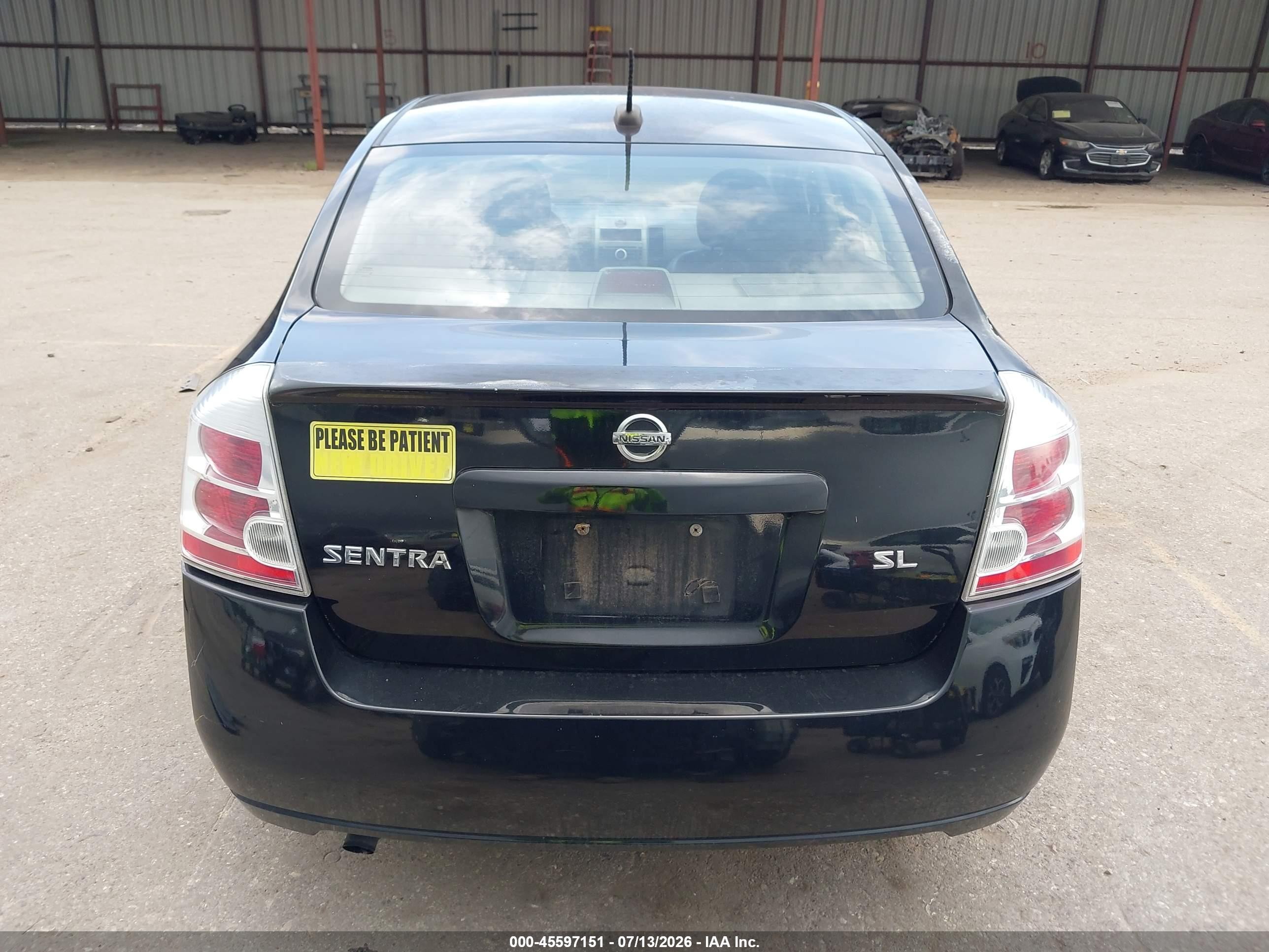 2008 Nissan Sentra 2.0 Sl Черный vin: 3N1AB61E78L631762