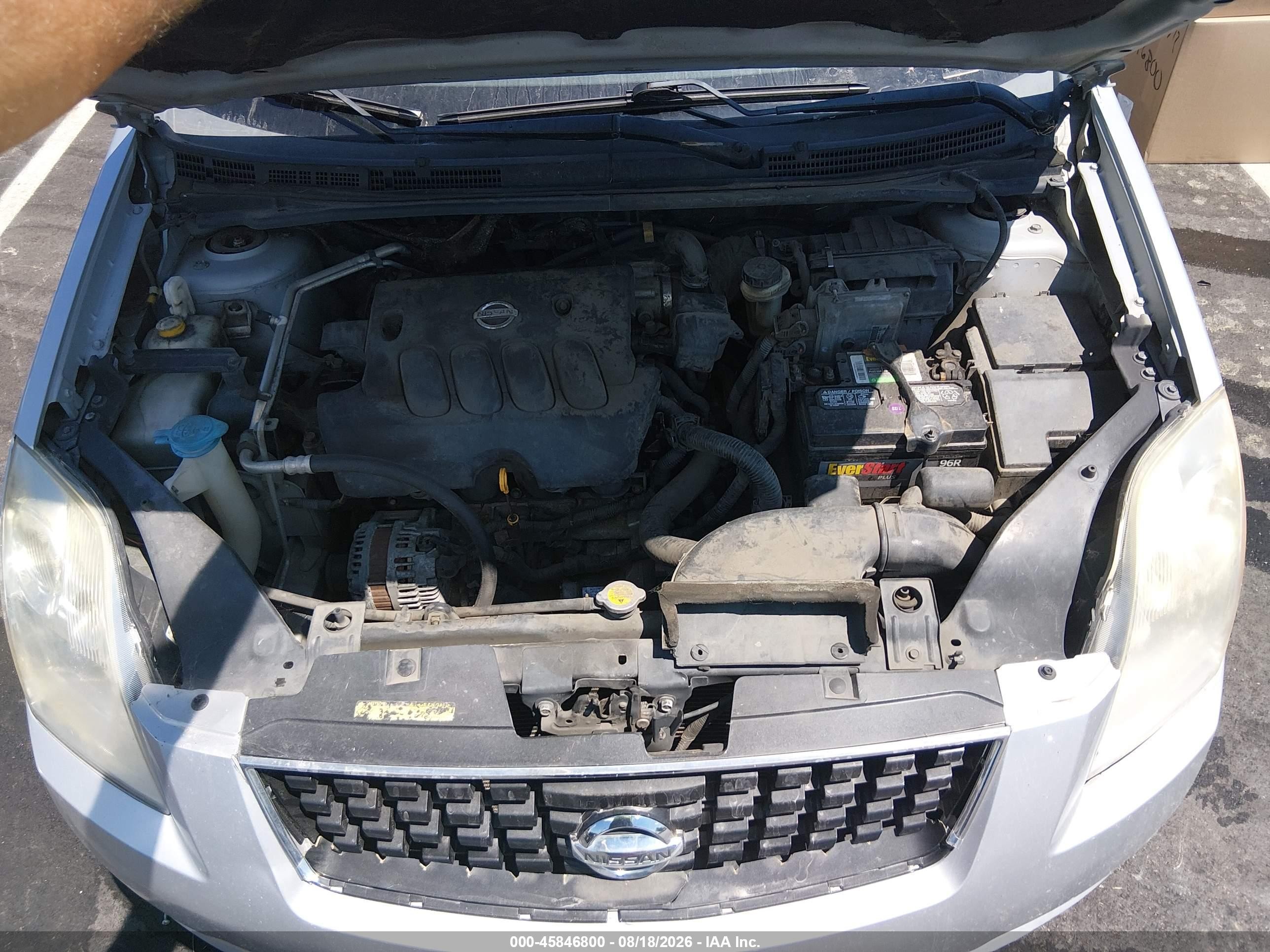 2008 Nissan Sentra 2.0s Серебряный vin: 3N1AB61E78L681173
