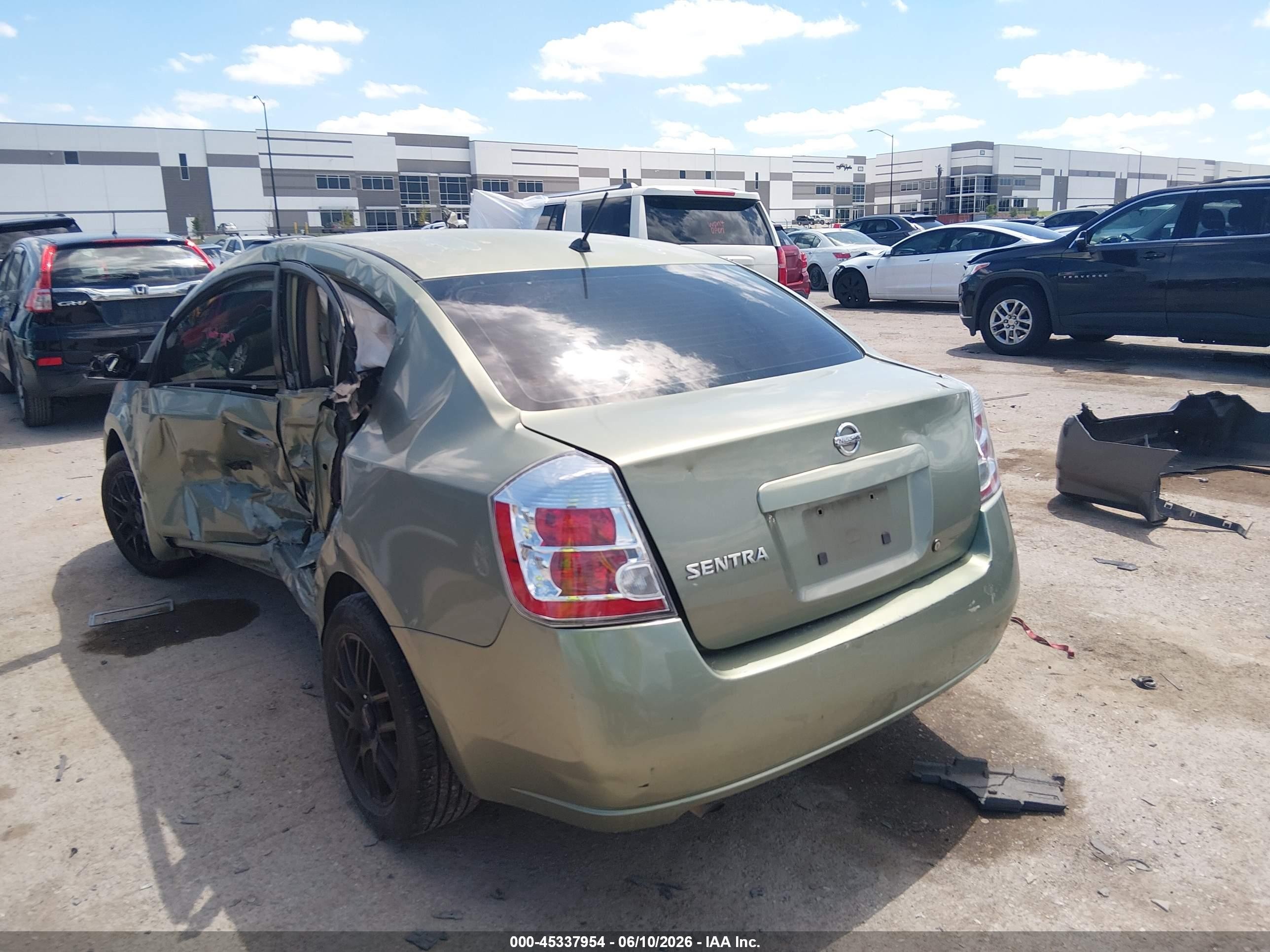 2008 Nissan Sentra 2.0s Green vin: 3N1AB61E78L710218