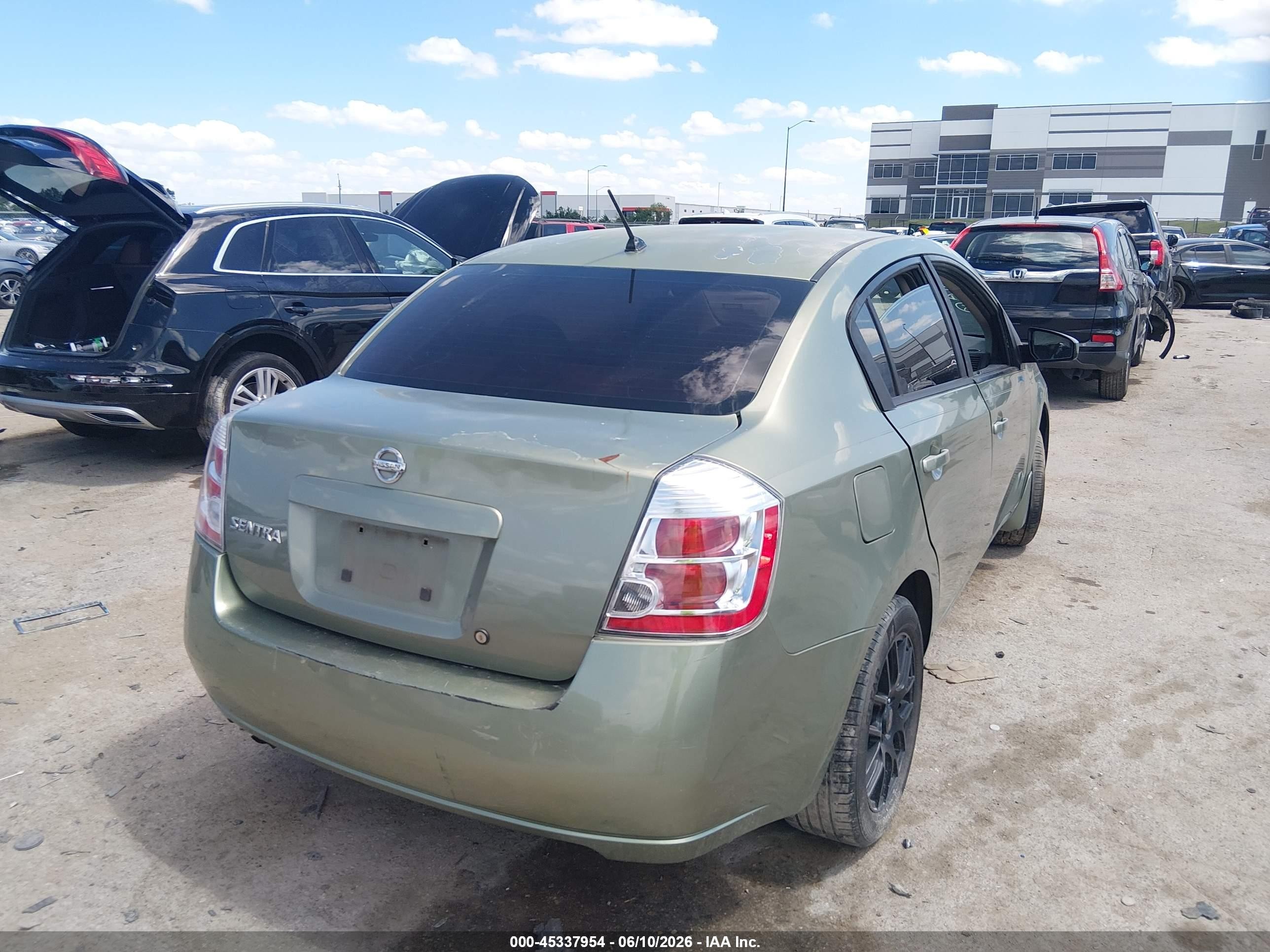 2008 Nissan Sentra 2.0s Green vin: 3N1AB61E78L710218