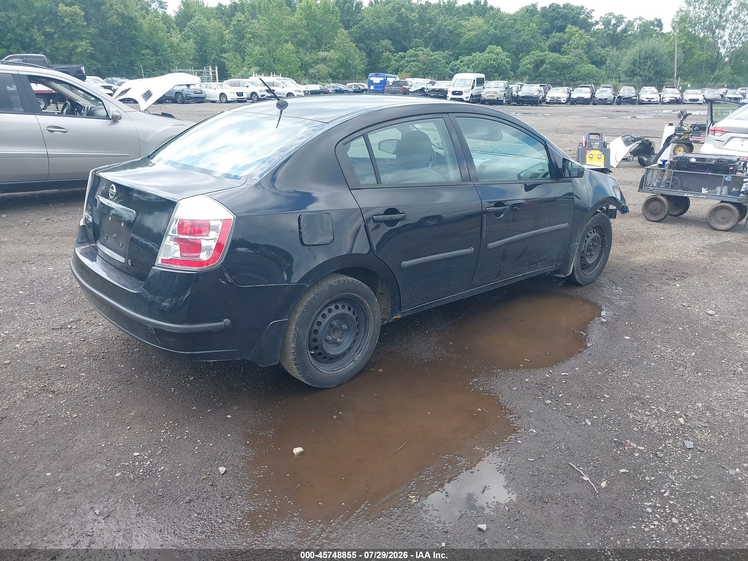 2008 Nissan Sentra 2.0 S Black vin: 3N1AB61E78L763968