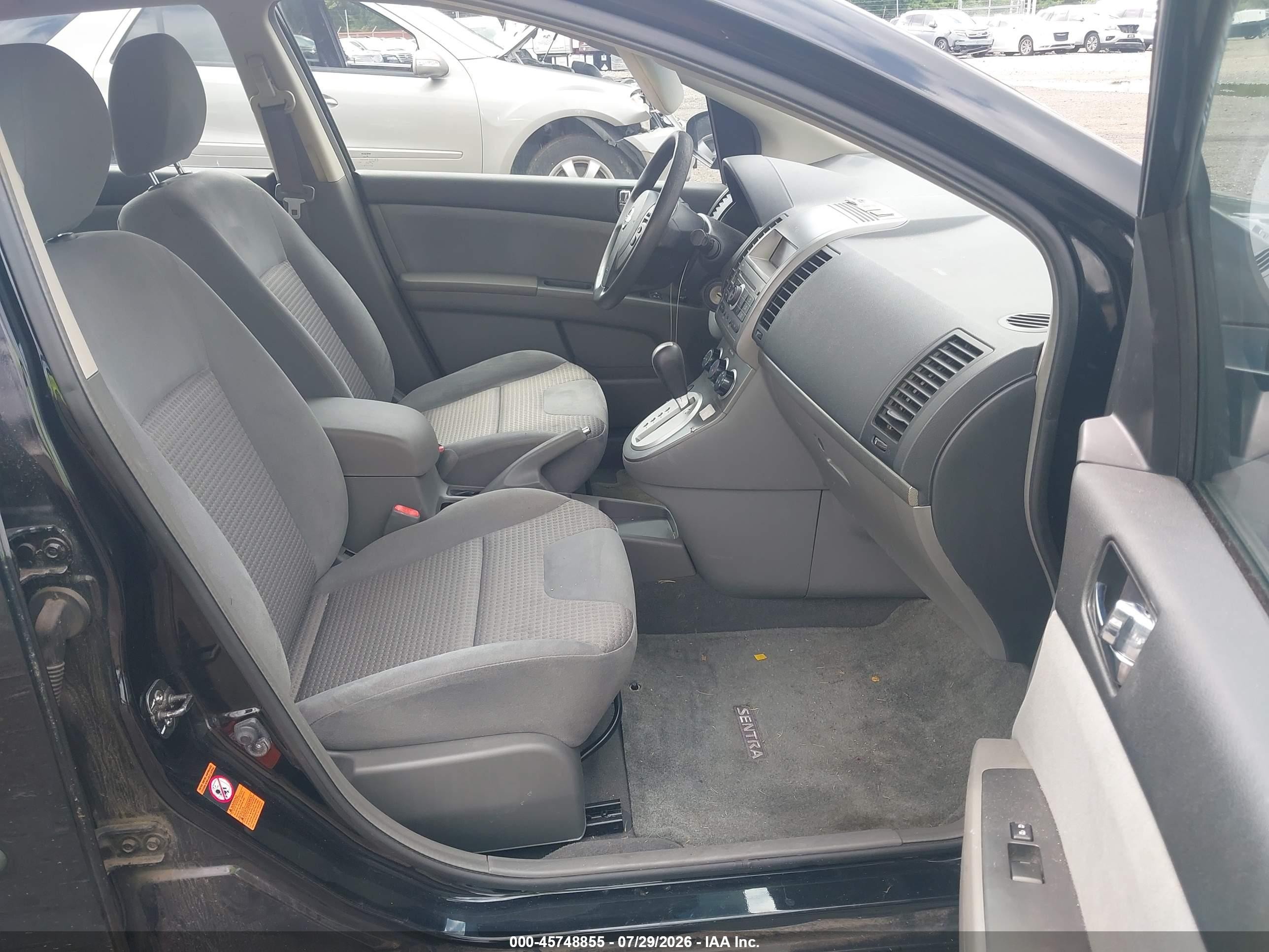 2008 Nissan Sentra 2.0 S Black vin: 3N1AB61E78L763968